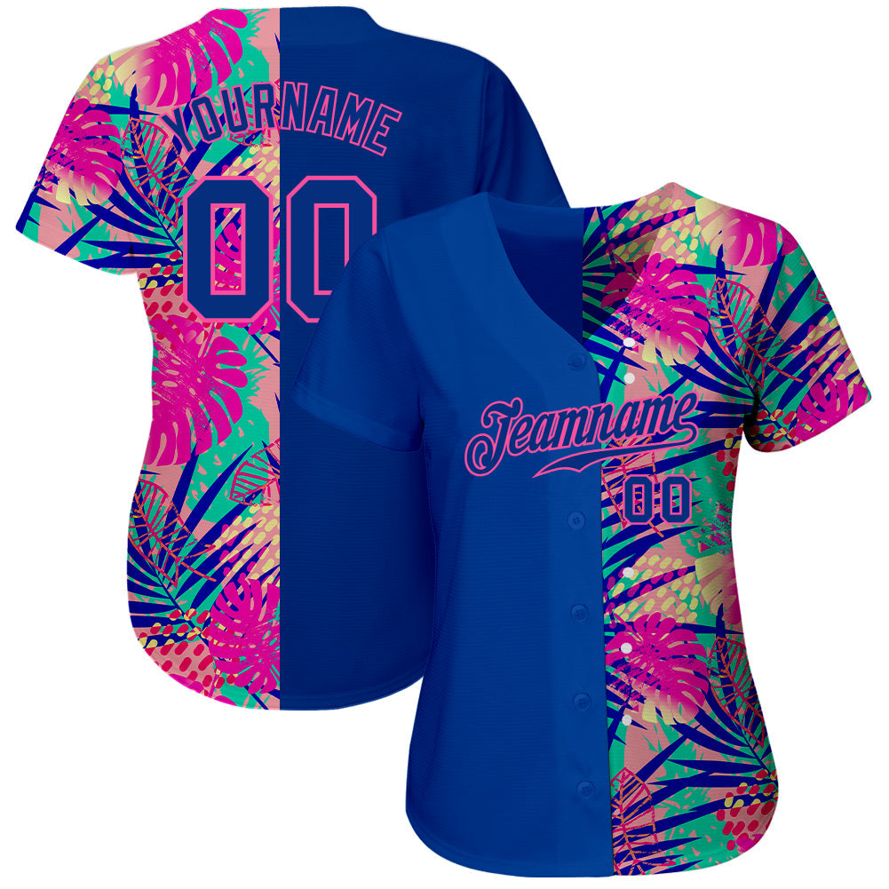 Custom 3D Pattern Design Summer Authentic Baseball Jersey - Sky-Custom