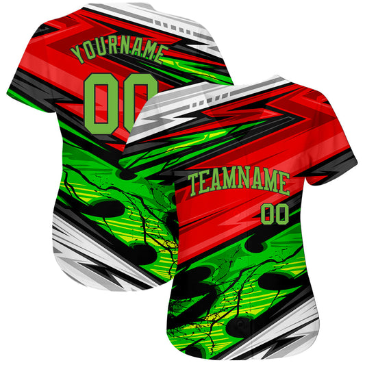Custom 3D Pattern Design Abstract Pattern For Sport Team Authentic Baseball Jersey - Sky-Custom