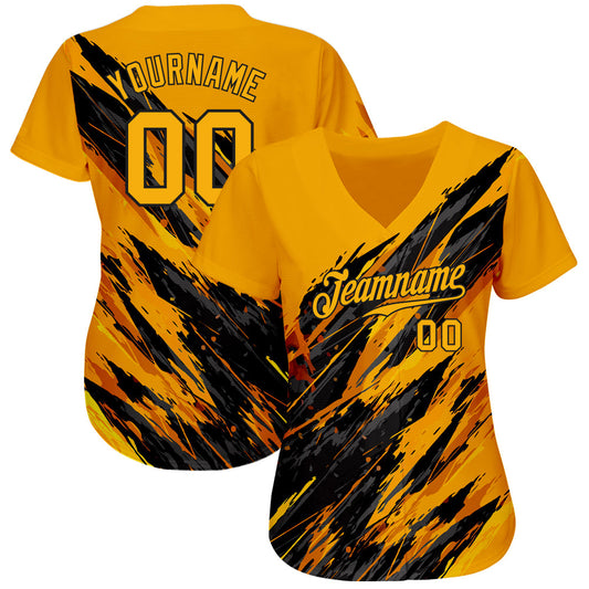 Custom 3D Pattern Design Sport Authentic Baseball Jersey - Sky-Custom