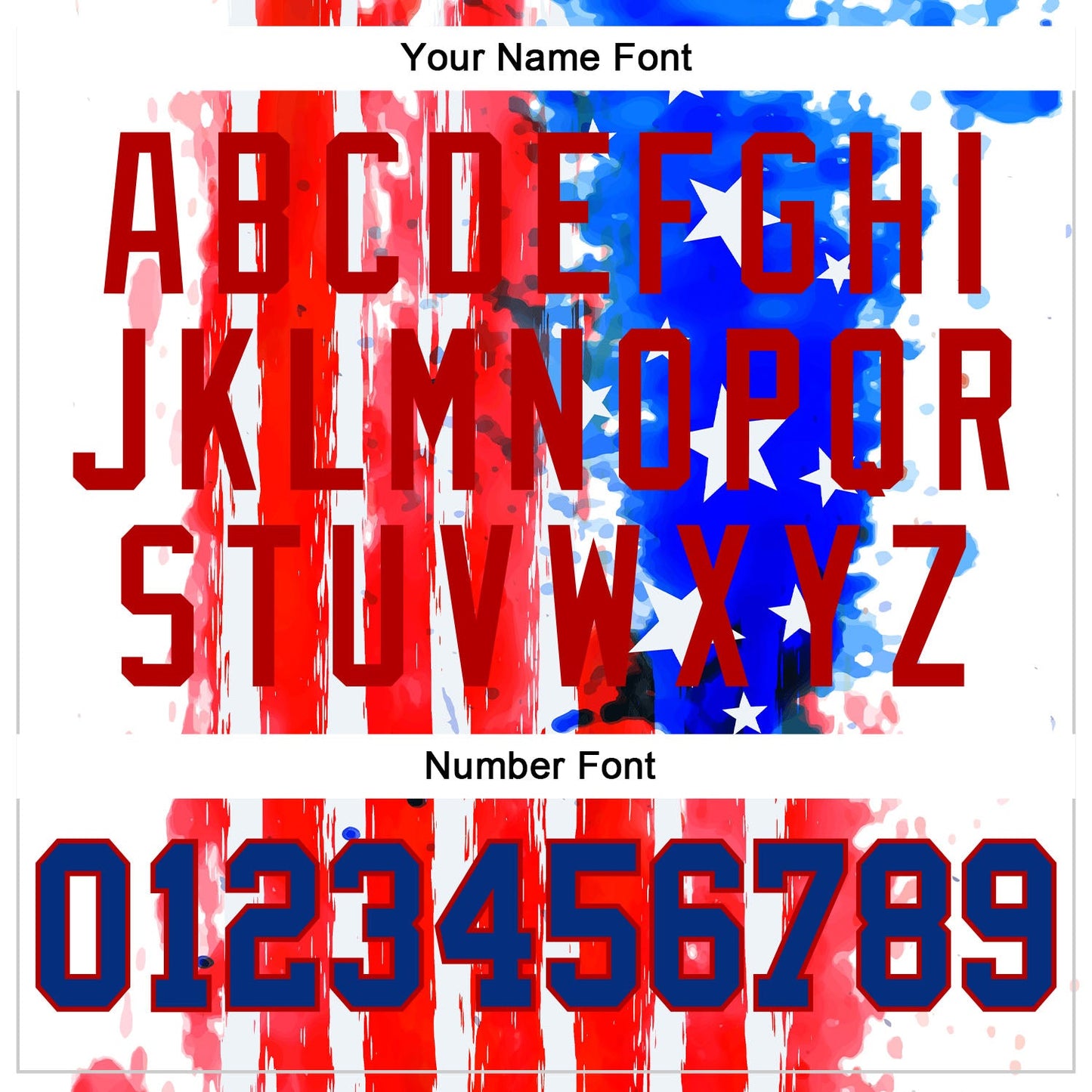 Custom White Royal-Red 3D American Flag Authentic Baseball Jersey - Sky-Custom