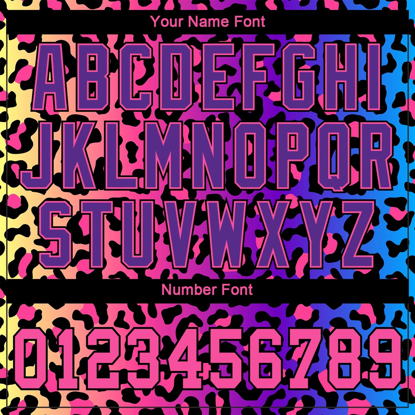 Custom Purple Purple-Pink 3D Pattern Design Leopard Authentic Baseball Jersey - Sky-Custom