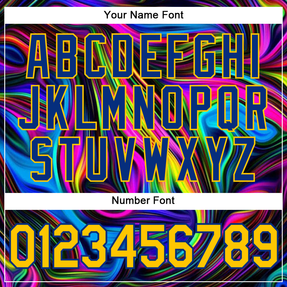 Custom 3D Pattern Design Abstract Colorful Psychedelic Fluid Art Authentic Baseball Jersey - Sky-Custom