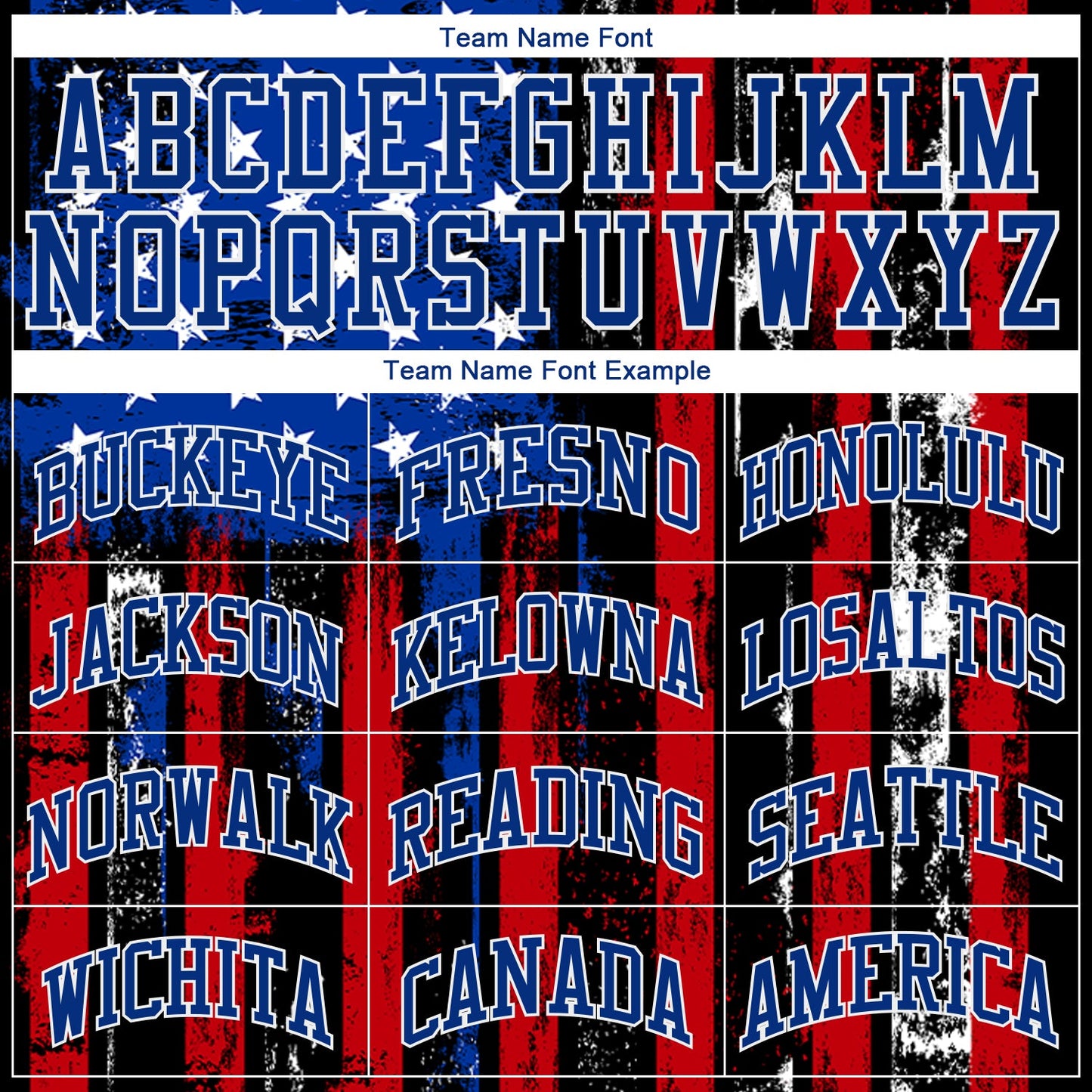 Custom Black Red Royal-White 3D Distressed American Flag Authentic Baseball Jersey - Sky-Custom