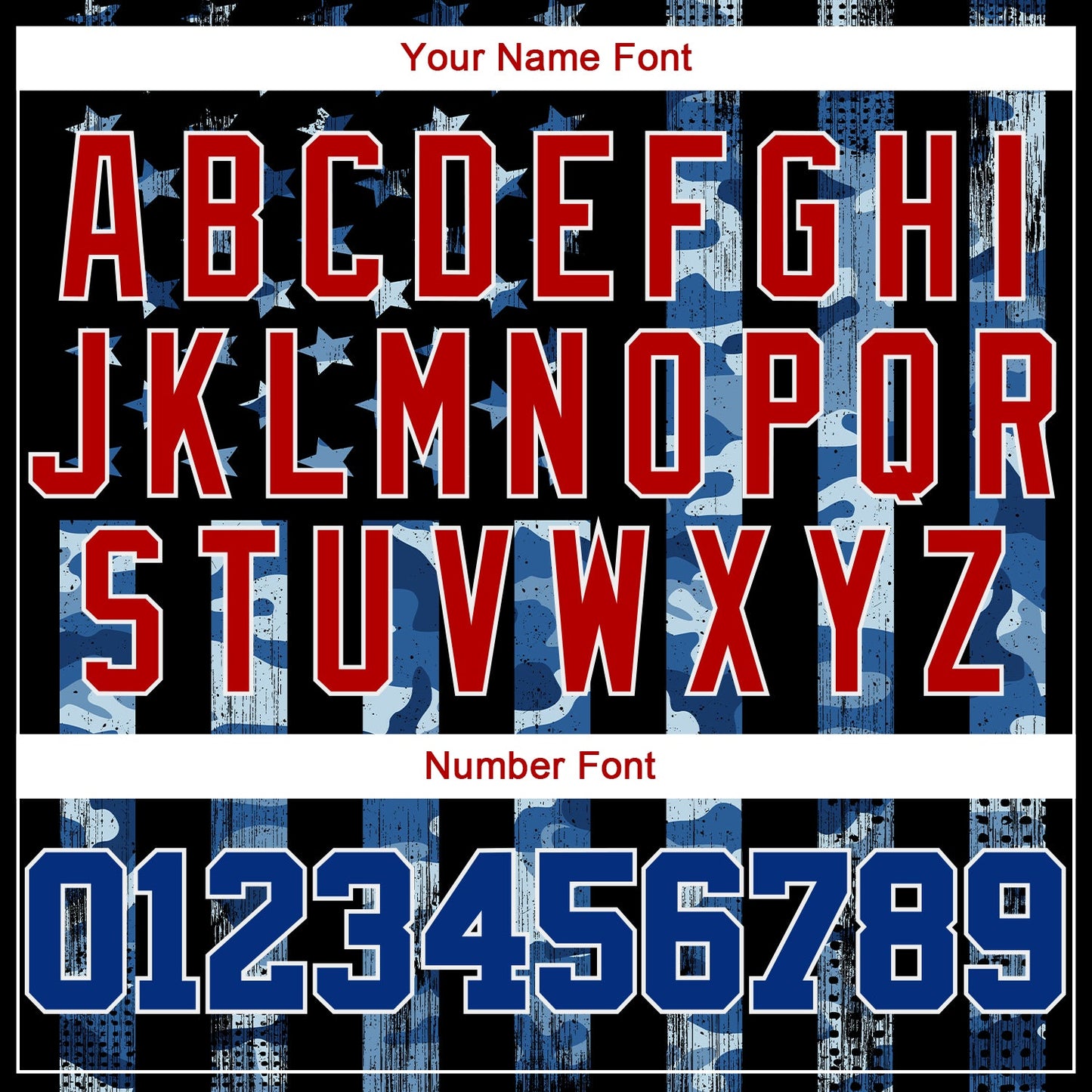 Custom Camo Royal Red-White 3D Salute To Service American Flag Authentic Baseball Jersey - Sky-Custom