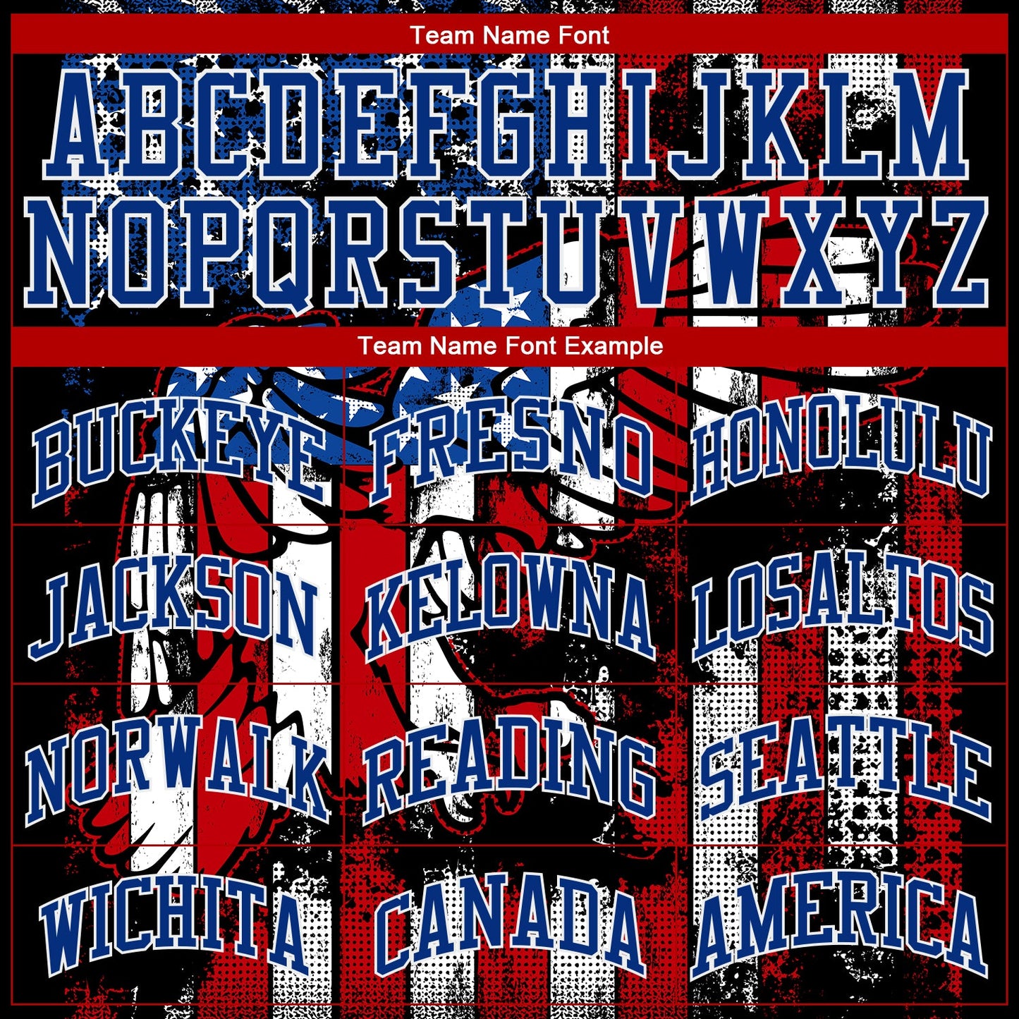 Custom Black Red Royal-White 3D Eagle American Flag Authentic Baseball Jersey - Sky-Custom