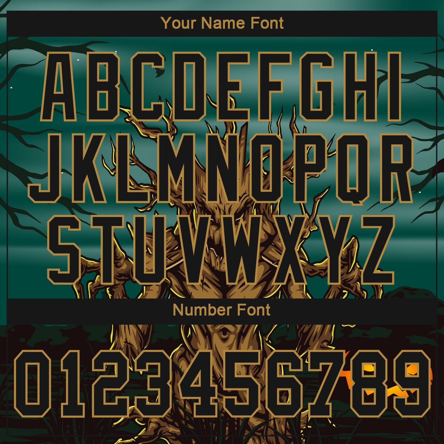 Custom 3D Pattern Halloween Trick Treat Horror Night Authentic Baseball Jersey - Sky-Custom