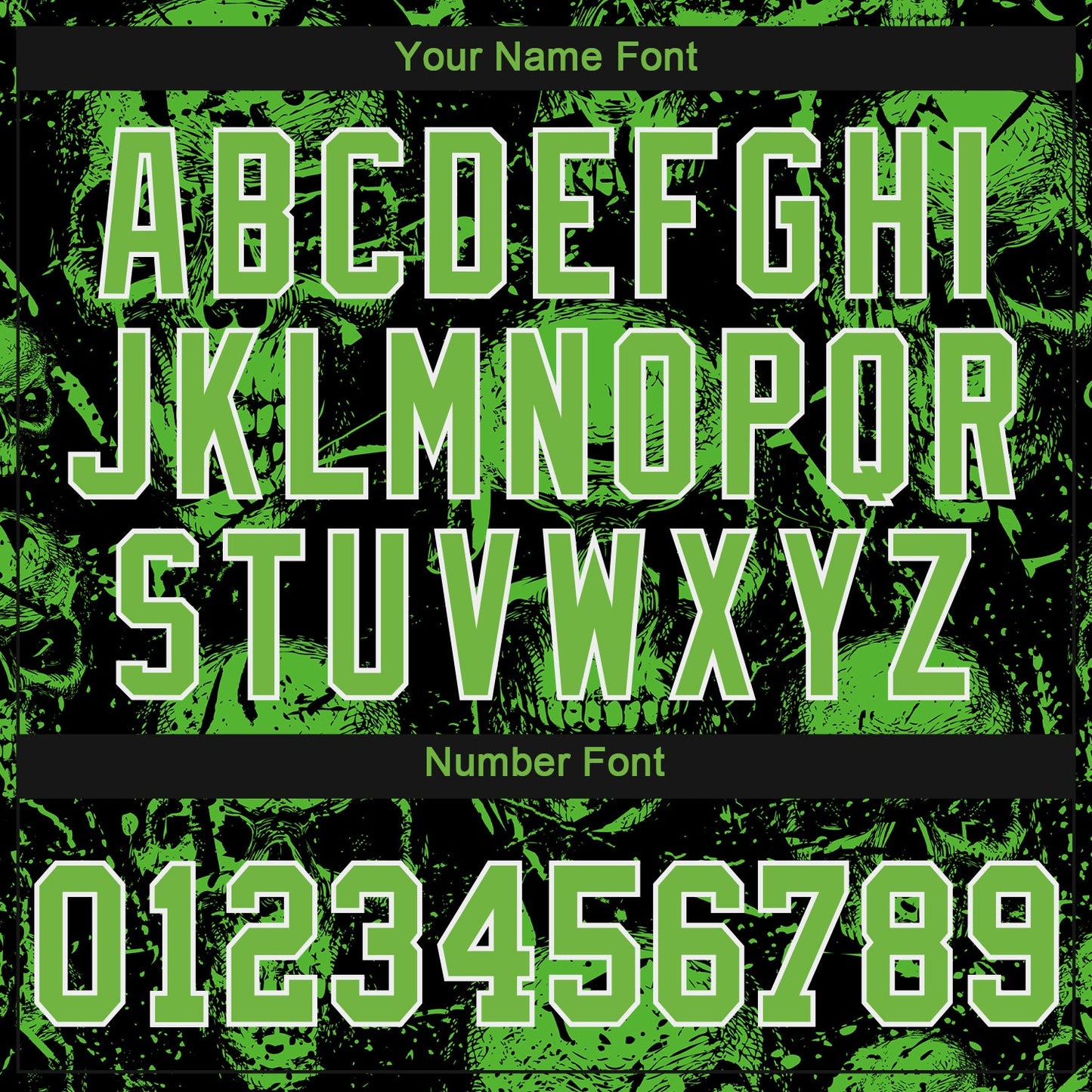 Custom 3D Pattern Halloween Skulls Authentic Baseball Jersey - Sky-Custom