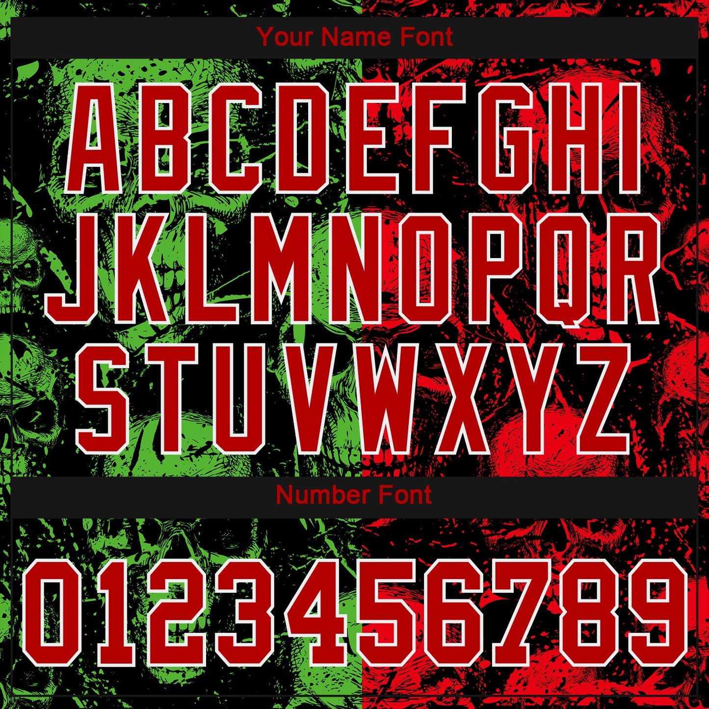 Custom 3D Pattern Halloween Skulls Authentic Baseball Jersey - Sky-Custom