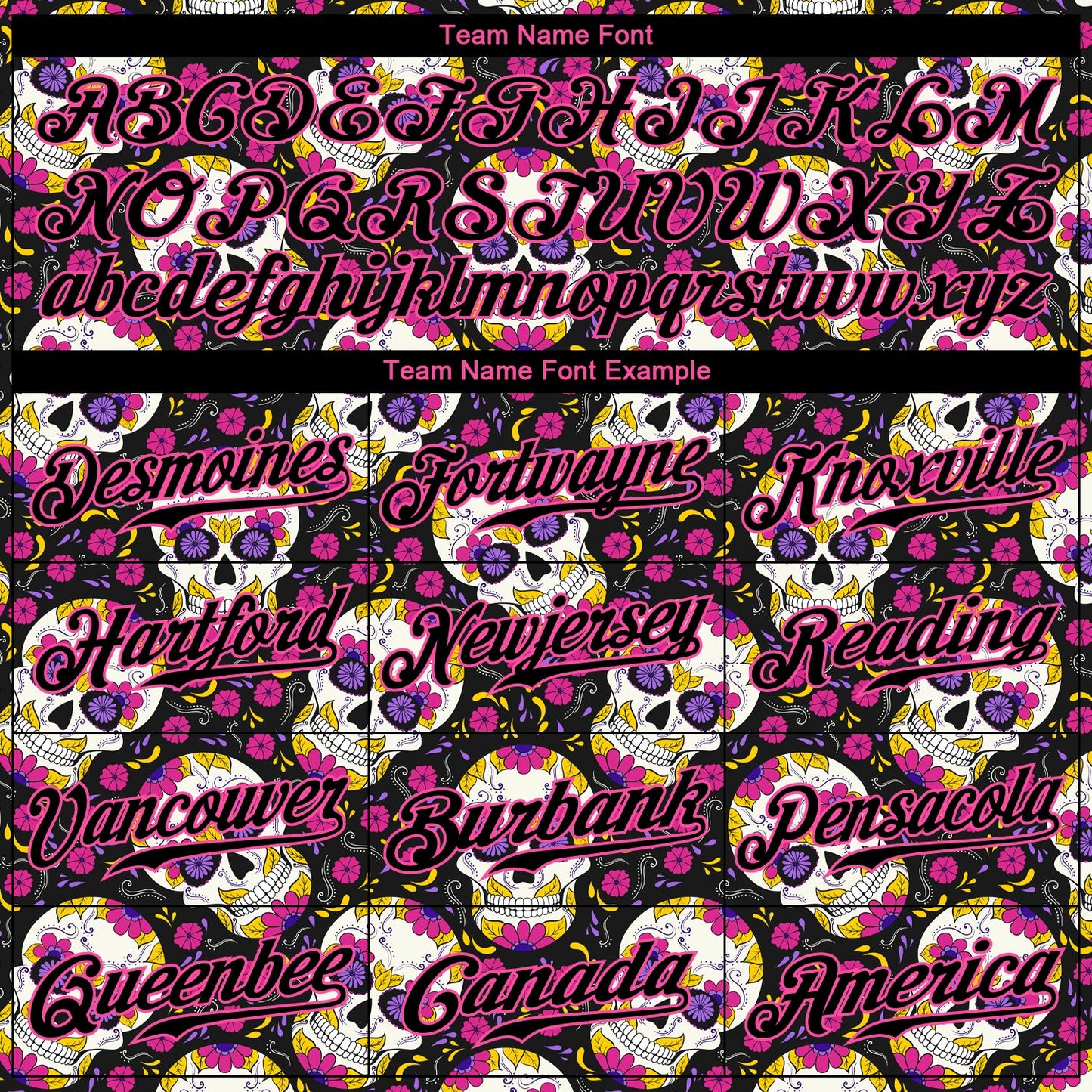 Custom 3D Pattern Halloween Skulls With Floral Authentic Baseball Jersey - Sky-Custom