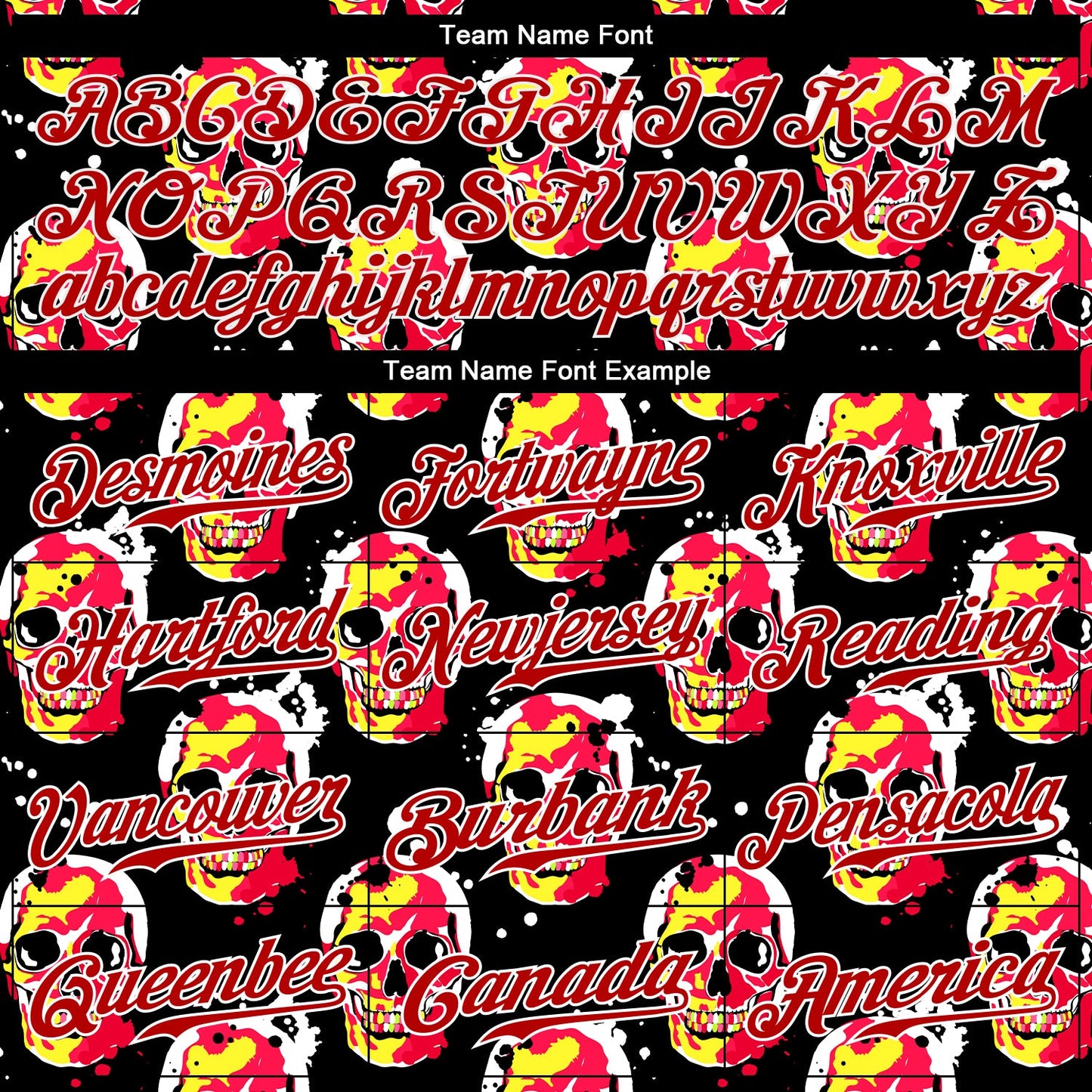 Custom 3D Pattern Halloween Skulls Authentic Baseball Jersey - Sky-Custom