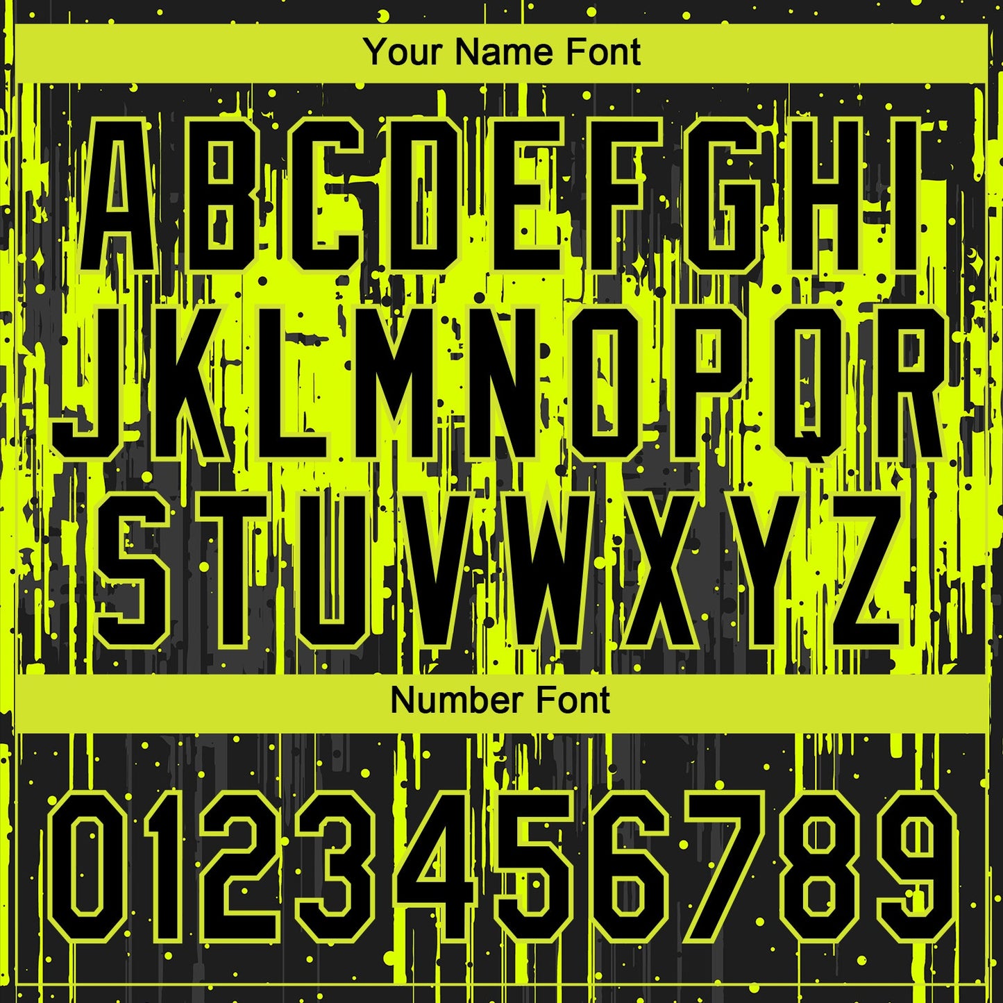 Custom Neon Green Black 3D Pattern Design Dripping Splatter Art Authentic Baseball Jersey - Sky-Custom