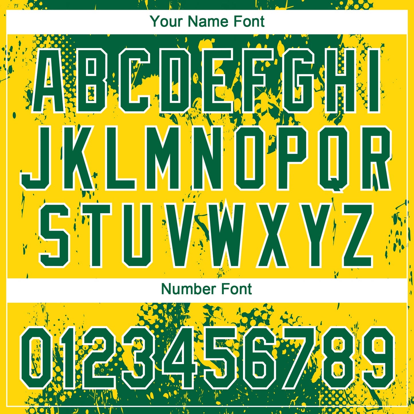 Custom Gold Green-White 3D Pattern Design Authentic Baseball Jersey - Sky-Custom