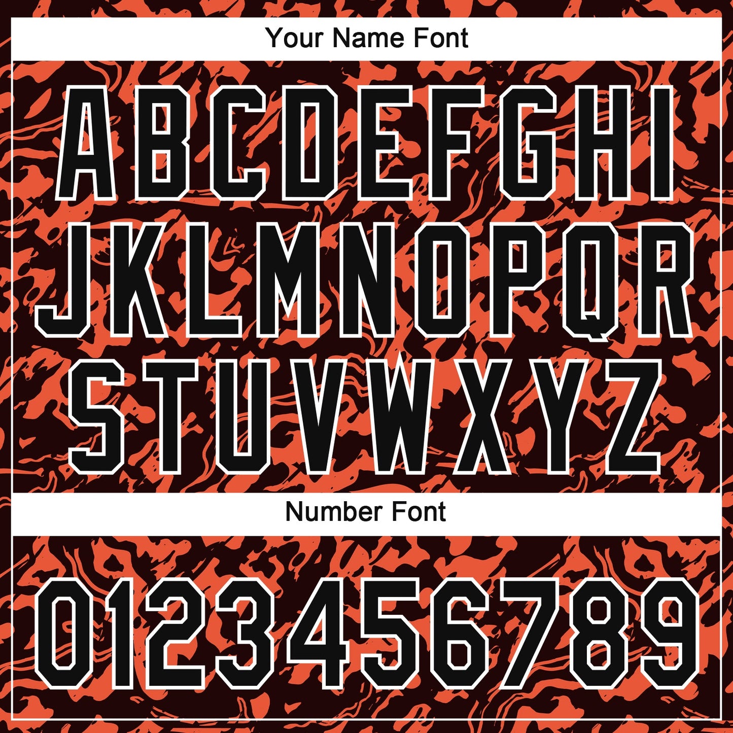 Custom Orange Black-White 3D Pattern Design Authentic Baseball Jersey - Sky-Custom