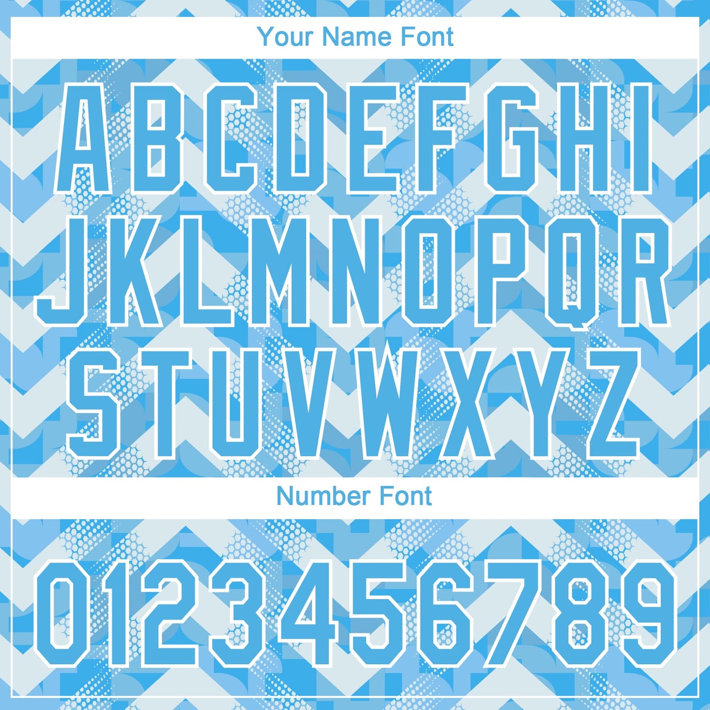 Custom Light Blue Light Blue-White 3D Pattern Design Authentic Baseball Jersey - Sky-Custom
