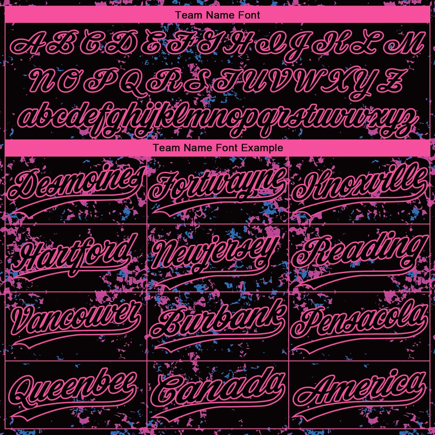 Custom Black Black-Pink 3D Pattern Design Authentic Baseball Jersey - Sky-Custom