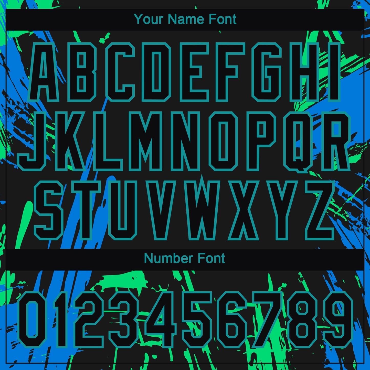 Custom Black Black Teal-Light Blue 3D Pattern Design Authentic Baseball Jersey - Sky-Custom