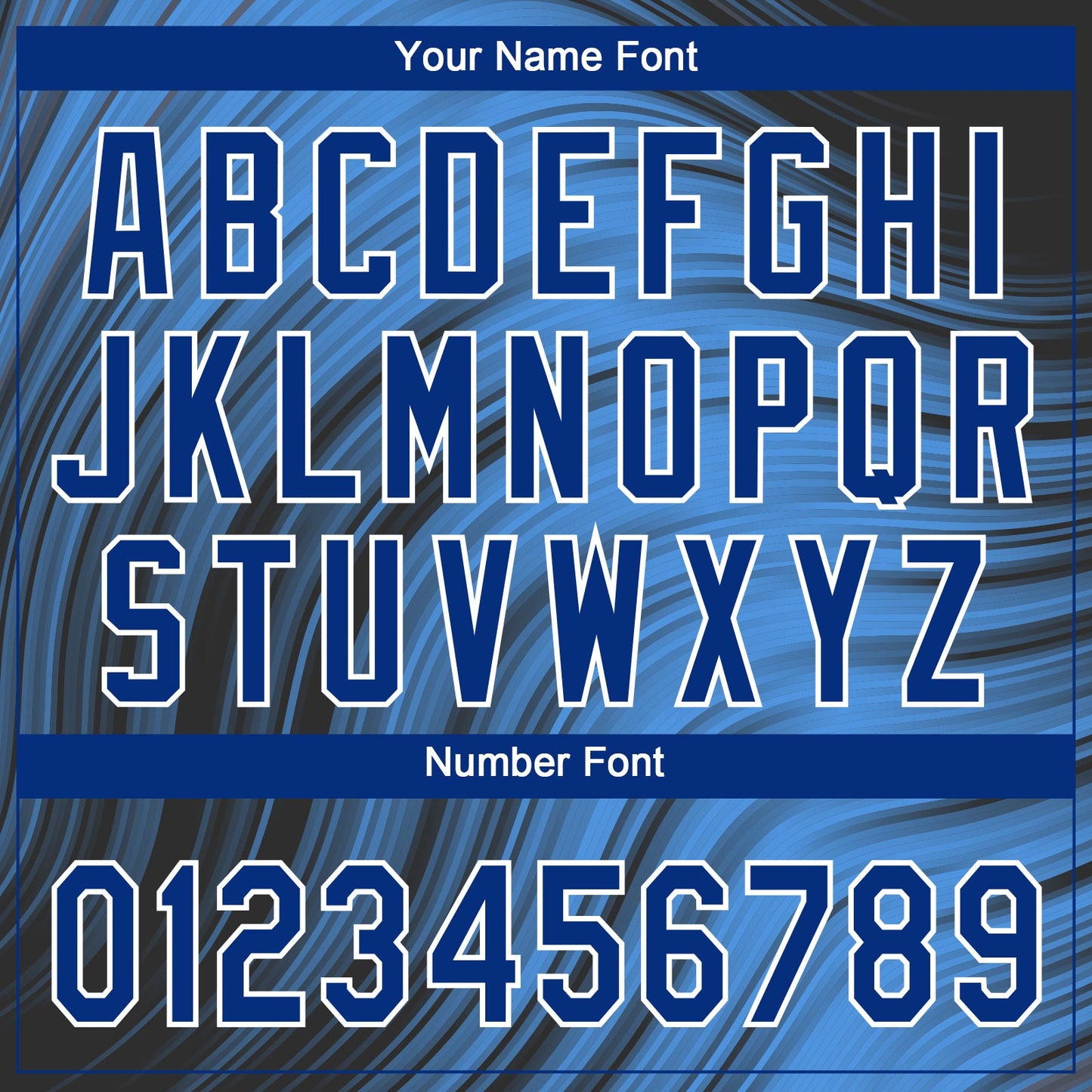 Custom Light Blue Royal-Black 3D Pattern Design Authentic Baseball Jersey - Sky-Custom