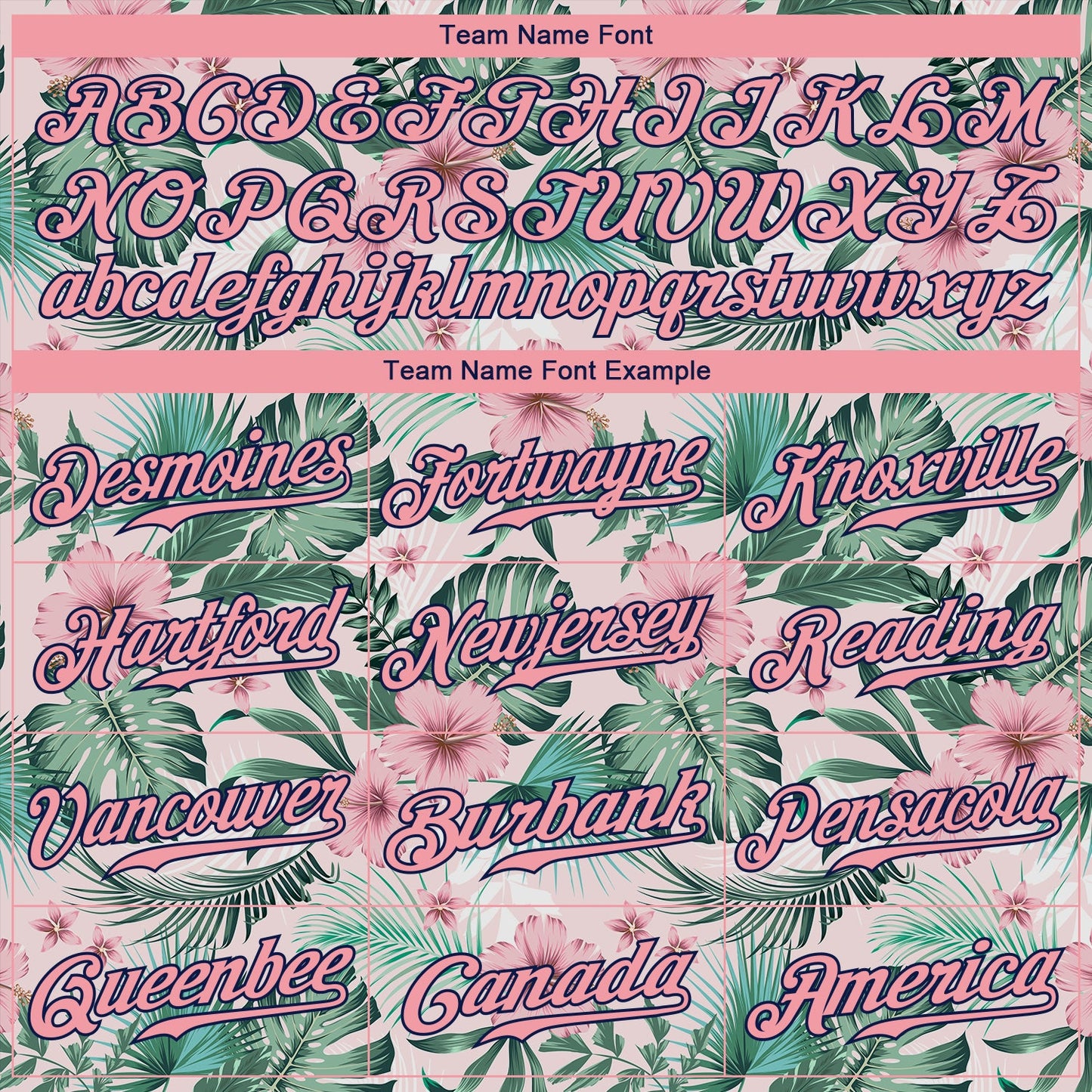 Custom White Medium Pink-Navy 3D Pattern Design Hawaii Palm Leaves And Flowers Authentic Baseball Jersey - Sky-Custom