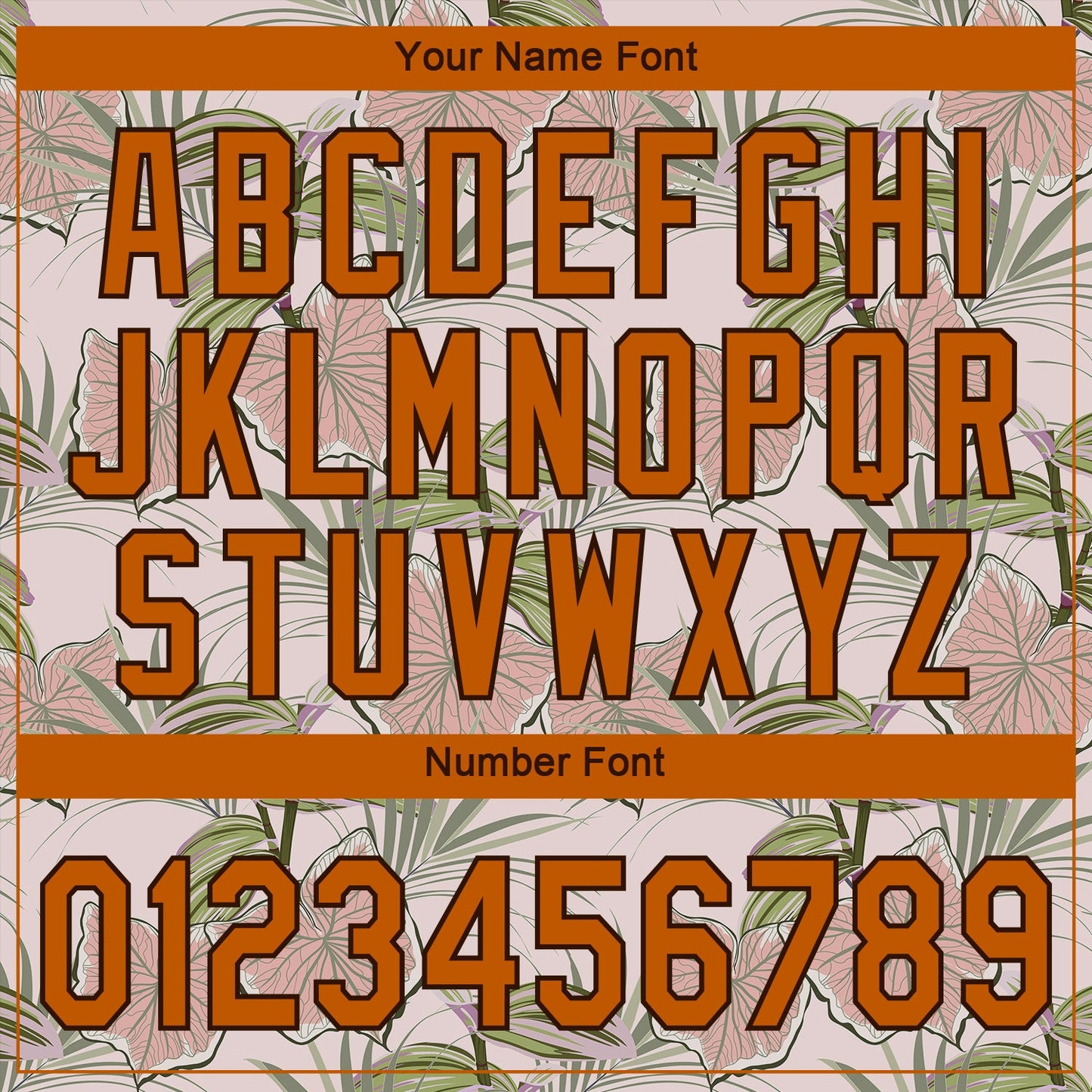 Custom Light Pink Texas Orange-Brown 3D Pattern Design Tropical Hawaii Plants Authentic Baseball Jersey - Sky-Custom