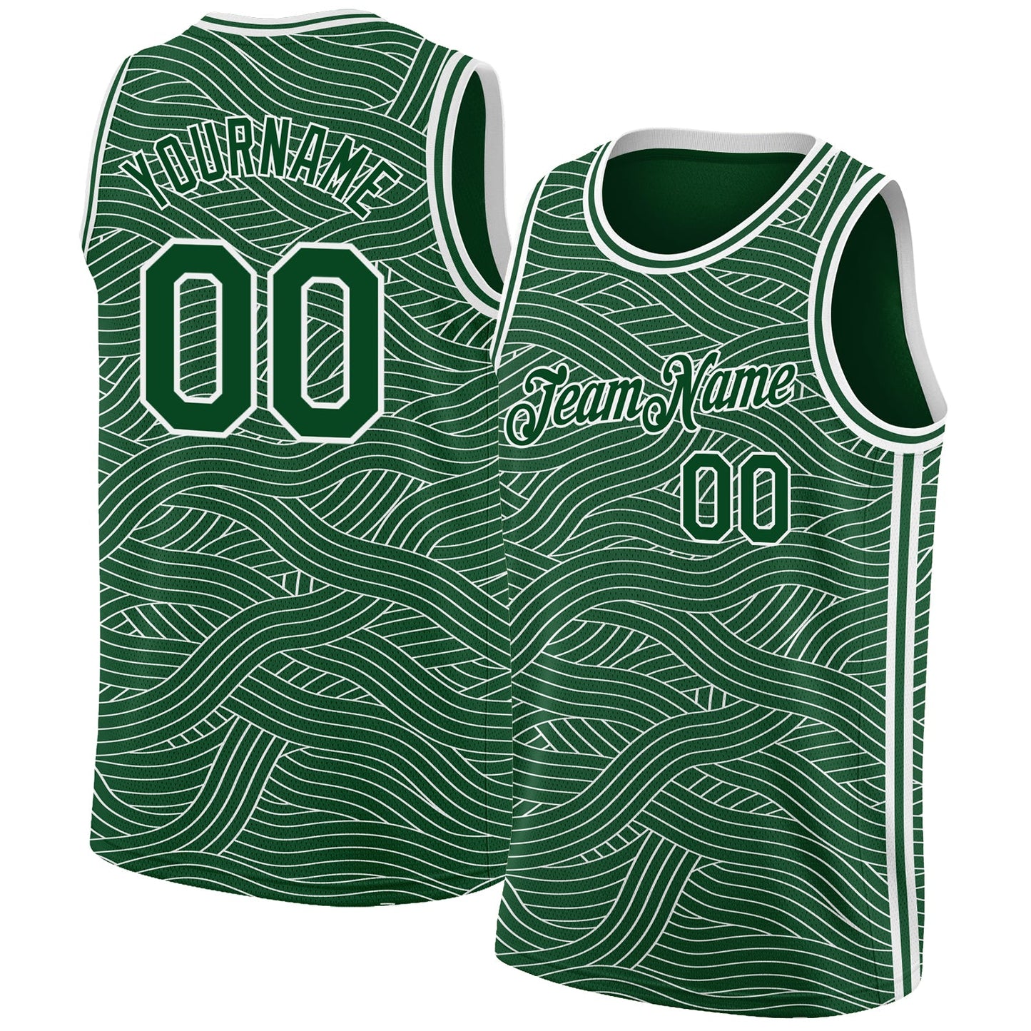 Custom Green White Authentic City Edition Basketball Jersey - Sky-Custom