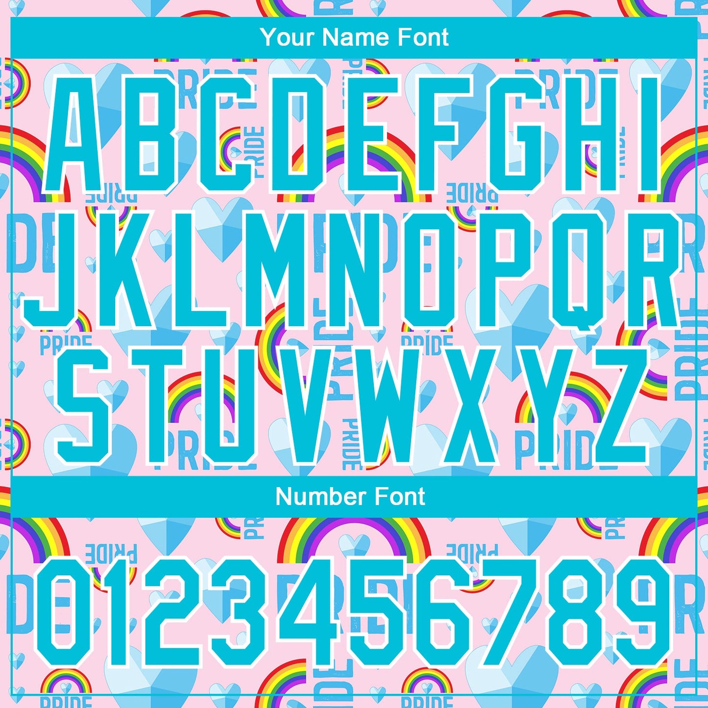 Custom Rainbow For Pride Month Love Is Love LGBT 3D Authentic Baseball Jersey - Sky-Custom