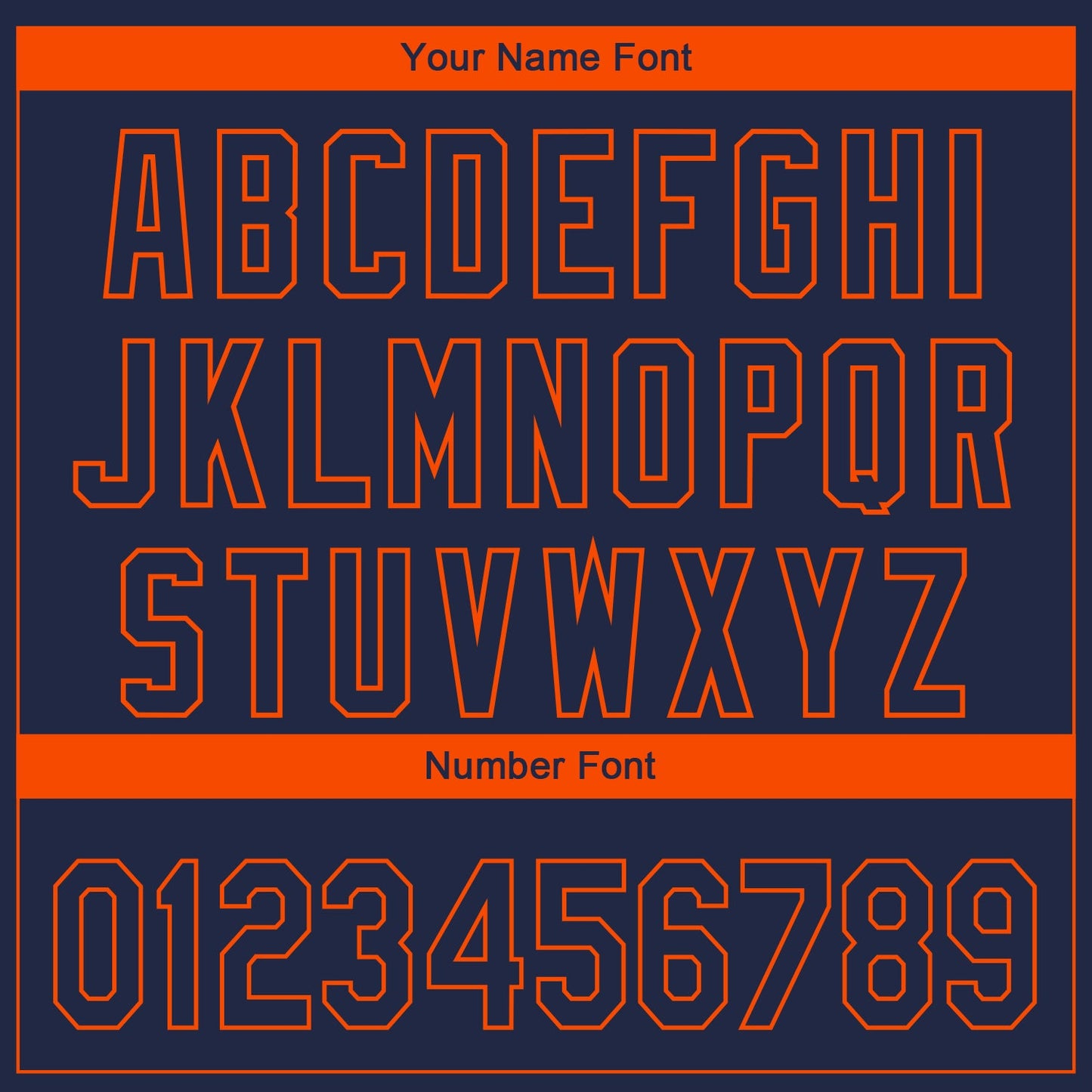 Custom Navy Orange 3D Chicago City Edition Fade Fasion Authentic Baseball Jersey - Sky-Custom