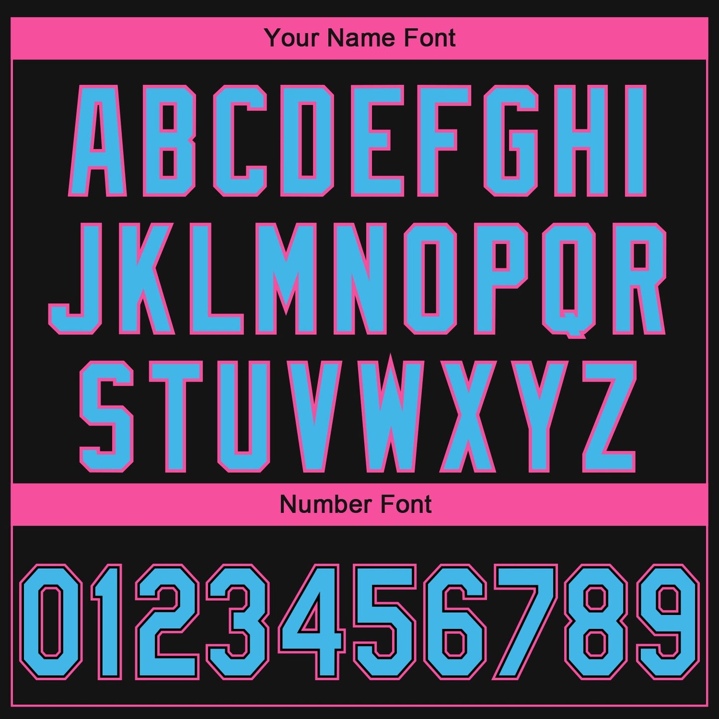 Custom Black Sky Blue-Pink 3D Miami City Edition Fade Fasion Authentic Baseball Jersey - Sky-Custom