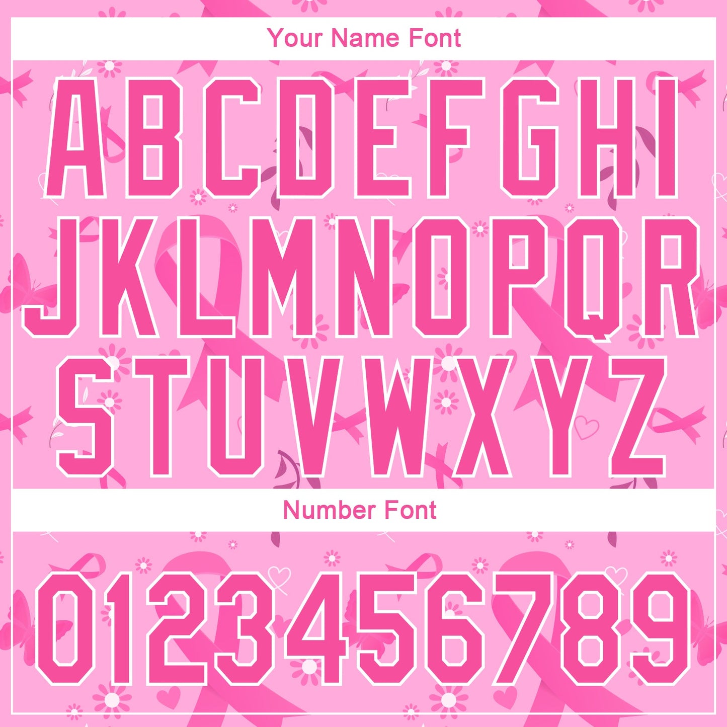 Custom Pink White 3D Pink Ribbon Breast Cancer Awareness Month Women Health Care Support Authentic Baseball Jersey - Sky-Custom