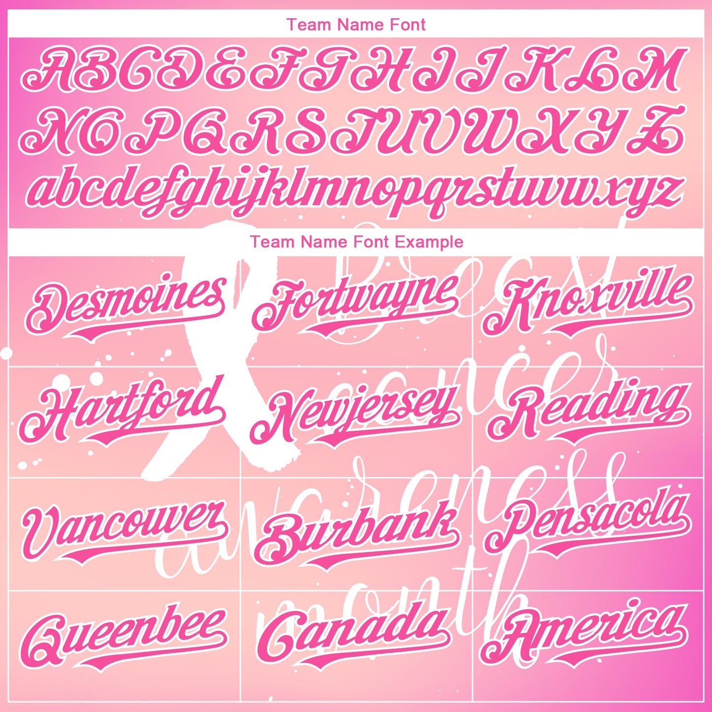 Custom Pink White 3D Pink Ribbon Breast Cancer Awareness Month Women Health Care Support Authentic Baseball Jersey - Sky-Custom