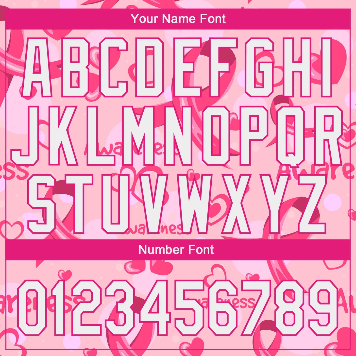 Custom Pink White-Hot Pink 3D Pink Ribbon Breast Cancer Awareness Month Women Health Care Support Authentic Baseball Jersey - Sky-Custom