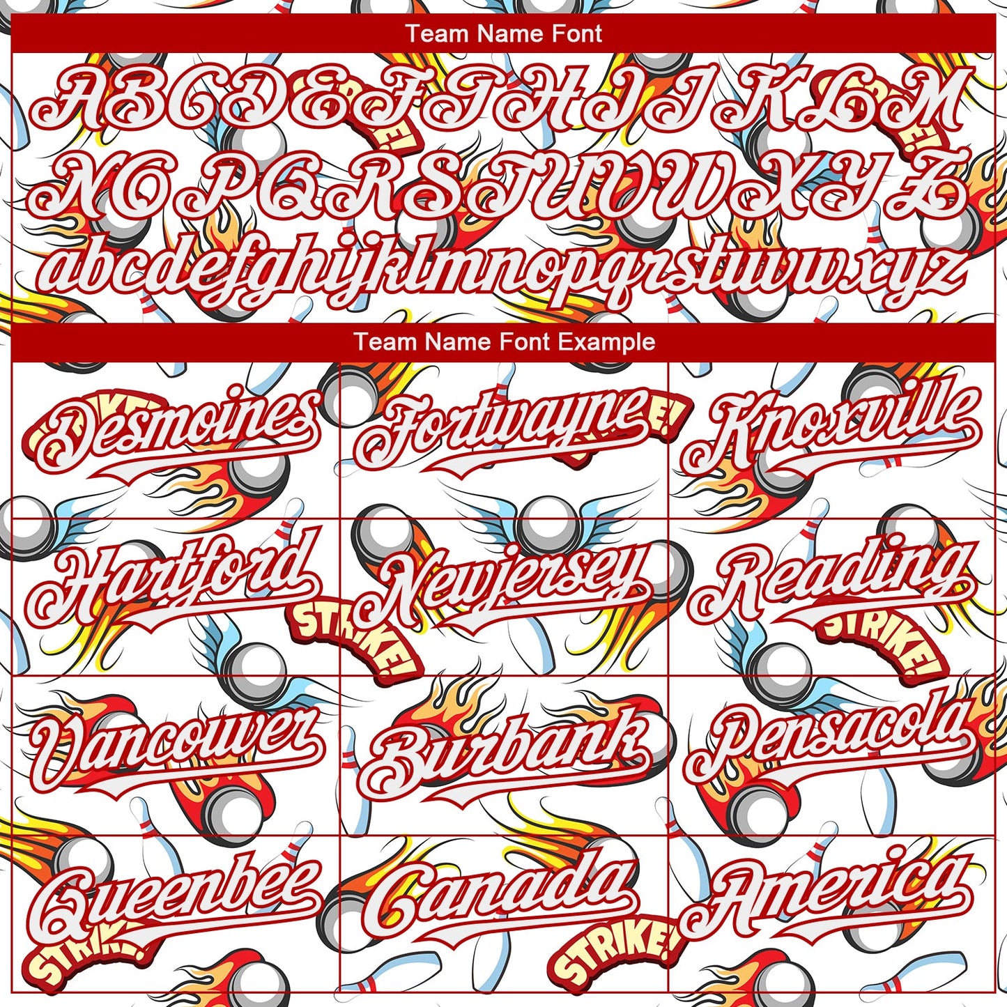 Custom White Red 3D Pattern Design Firely Bowling Authentic Baseball Jersey - Sky-Custom