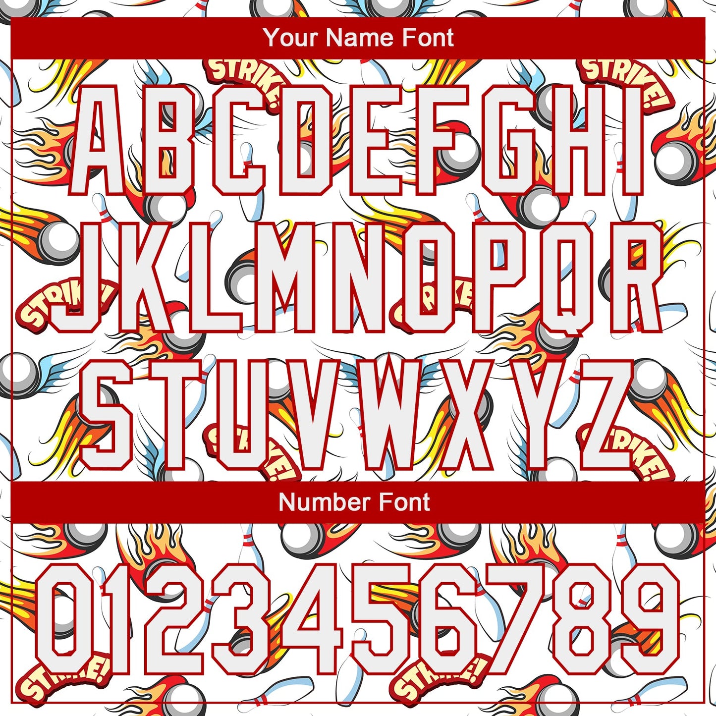 Custom White Red 3D Pattern Design Firely Bowling Authentic Baseball Jersey - Sky-Custom