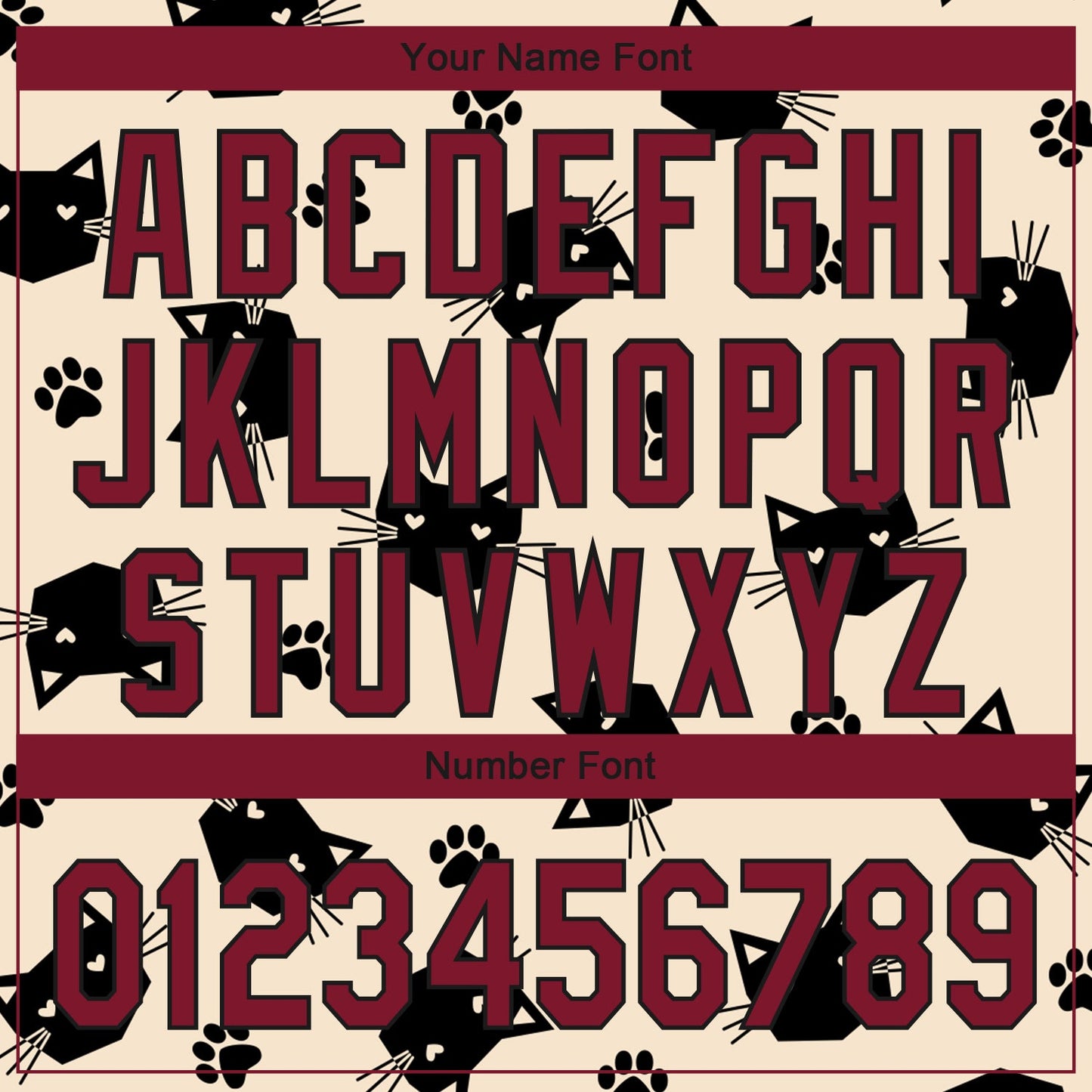 Custom Cream Crimson-Black 3D Pattern Design Cat Authentic Baseball Jersey - Sky-Custom