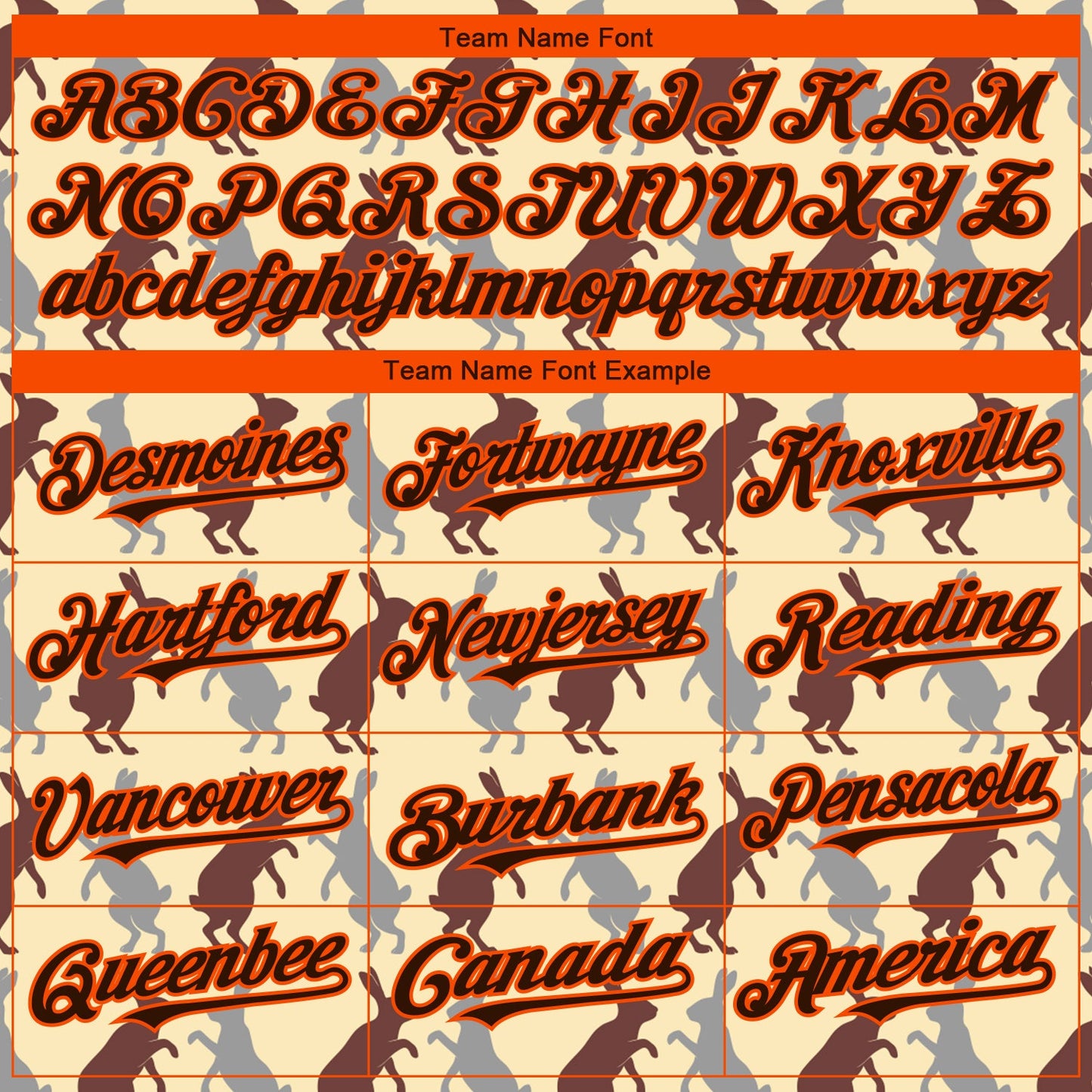 Custom City Cream Brown-Orange 3D Pattern Design Rabbit Authentic Baseball Jersey - Sky-Custom