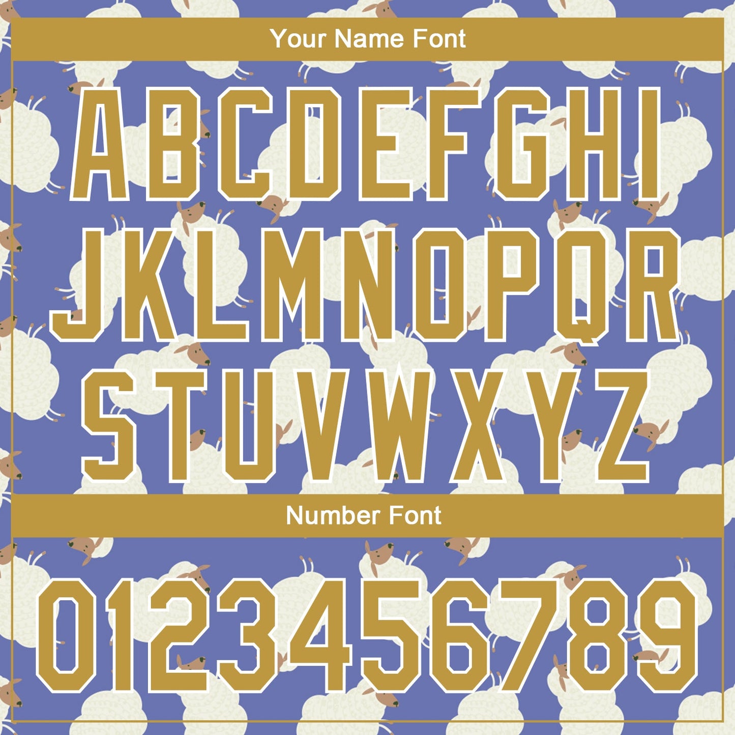 Custom Purple Old Gold-White 3D Pattern Design Goat Authentic Baseball Jersey - Sky-Custom