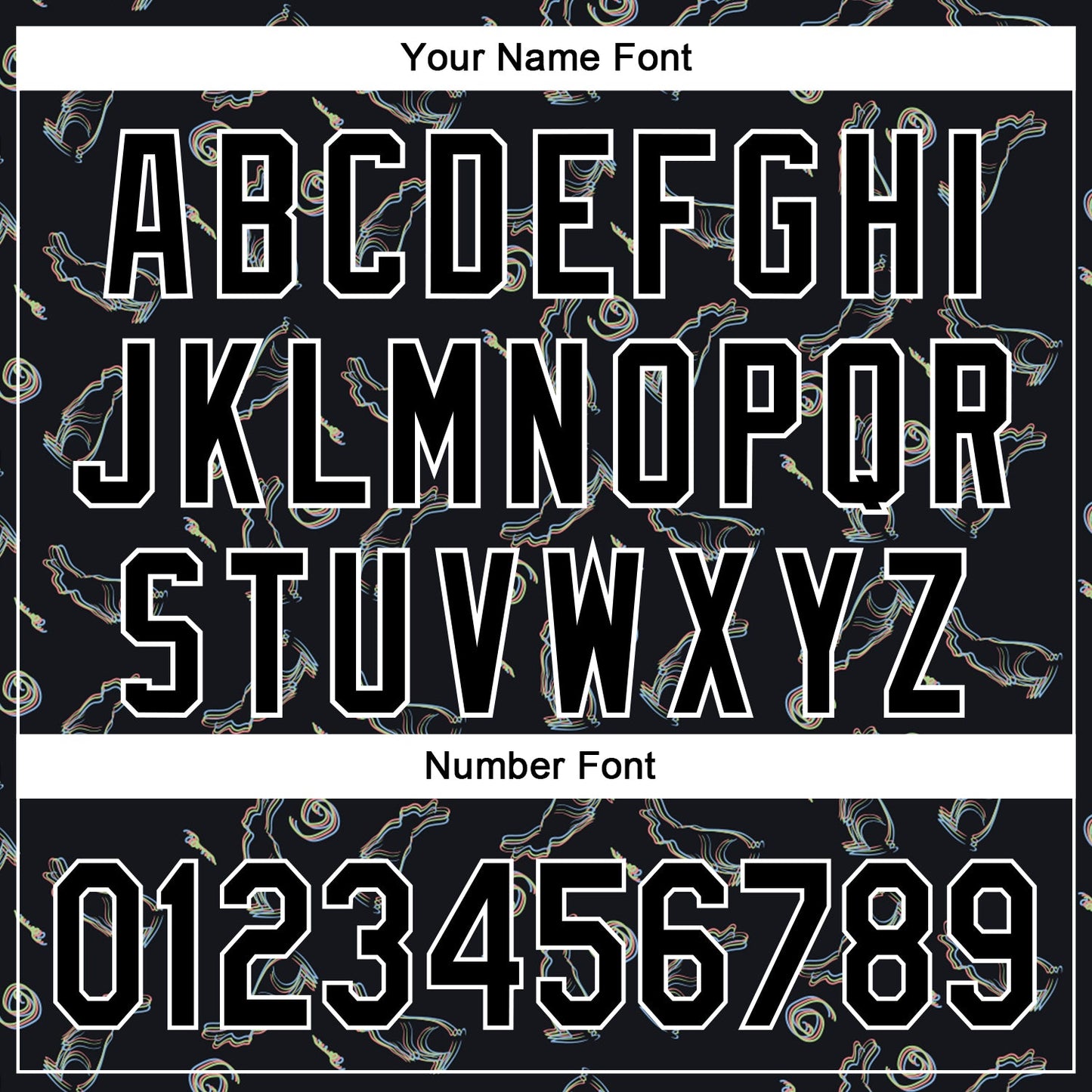 Custom Black White 3D Pattern Design Rabbit Authentic Baseball Jersey - Sky-Custom