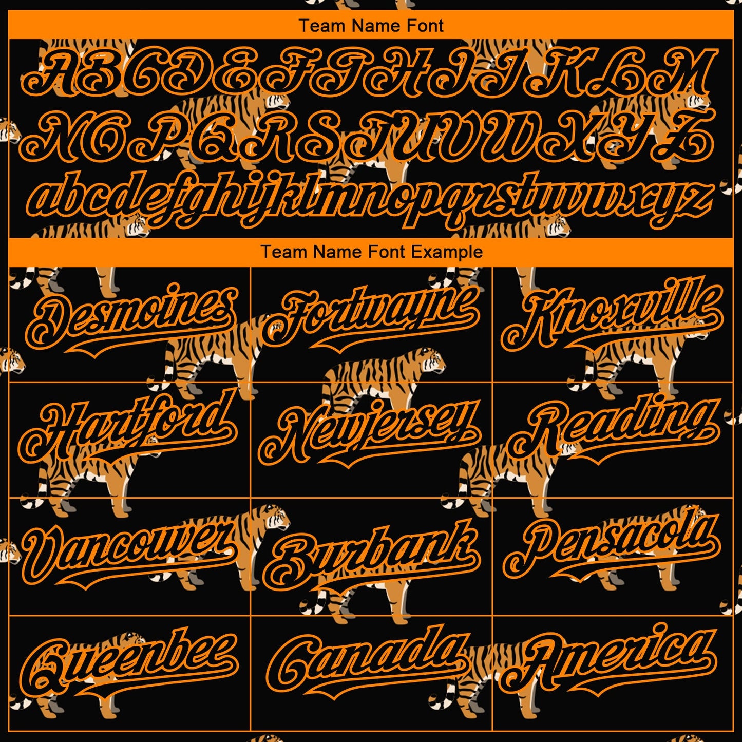 Custom Black Bay Orange 3D Pattern Design Tiger Authentic Baseball Jersey - Sky-Custom