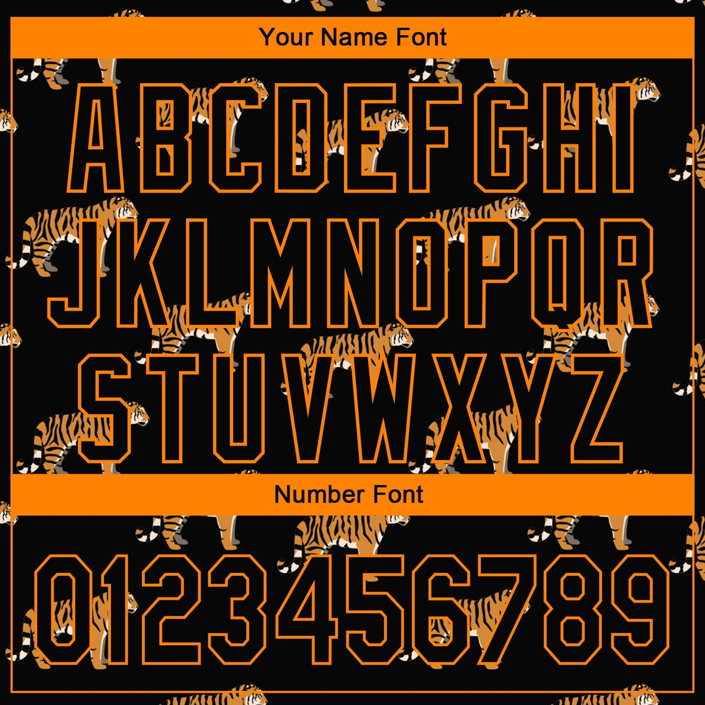 Custom Black Bay Orange 3D Pattern Design Tiger Authentic Baseball Jersey - Sky-Custom