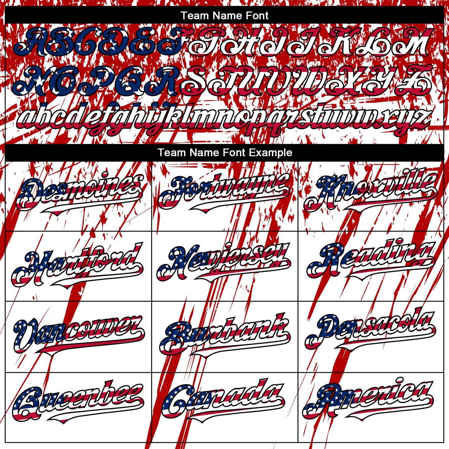 Custom White USA Flag Royal Red-Black 3D Authentic Baseball Jersey - Sky-Custom