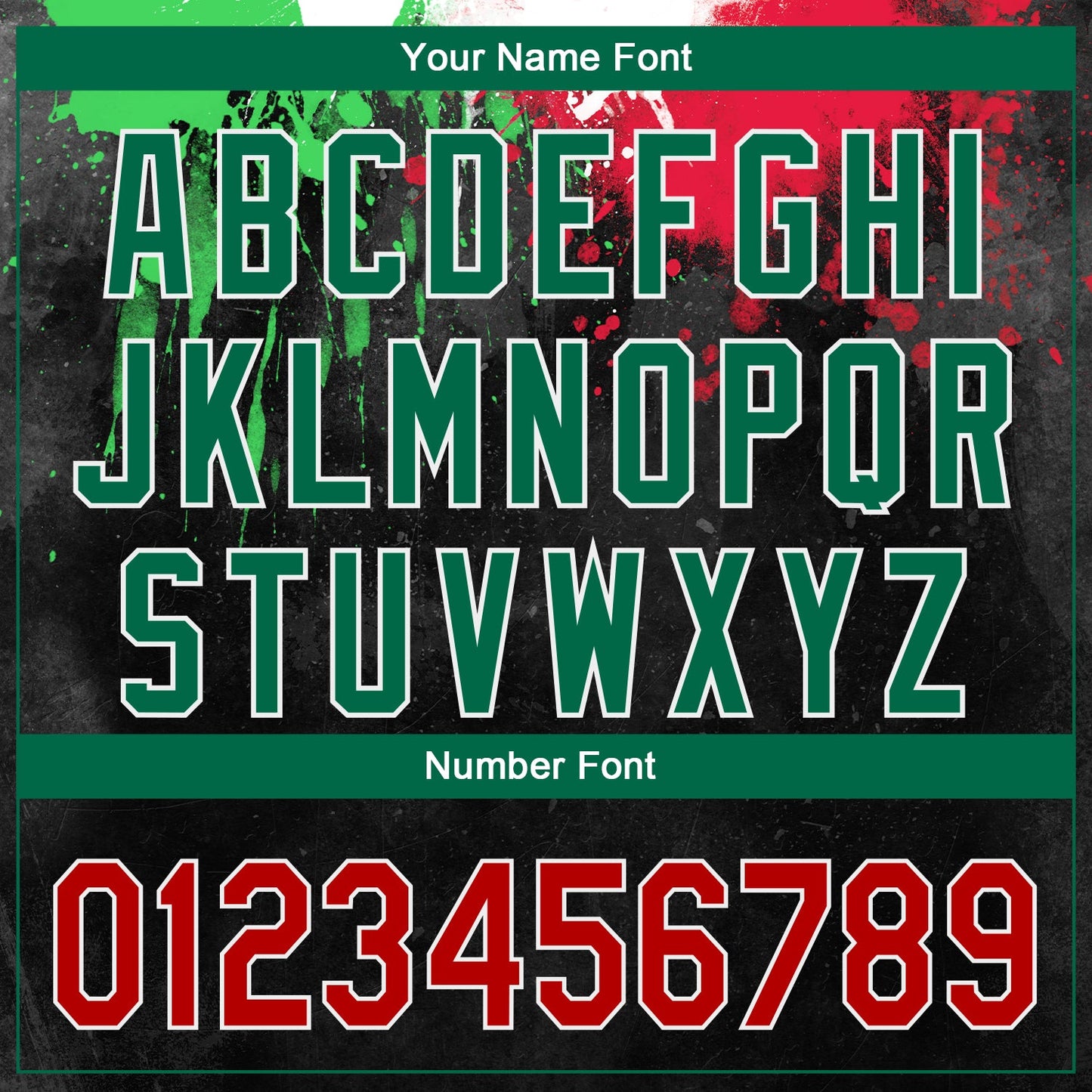 Custom Black Red Kelly Green 3D Mexican Flag Watercolored Splashes Grunge Design Authentic Baseball Jersey - Sky-Custom