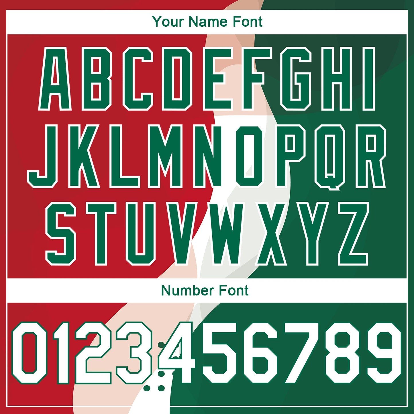 Custom Red White-Kelly Green 3D Mexico Authentic Basketball Jersey - Sky-Custom