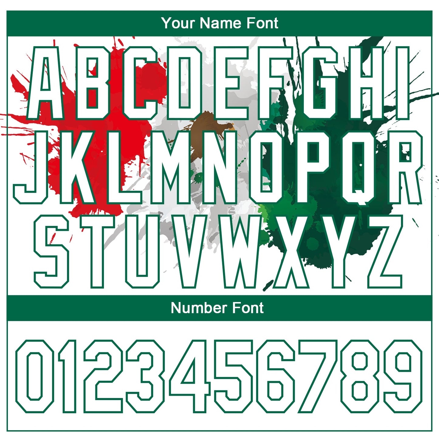 Custom White Kelly Green-Red 3D Mexico Splashes Authentic Basketball Jersey - Sky-Custom