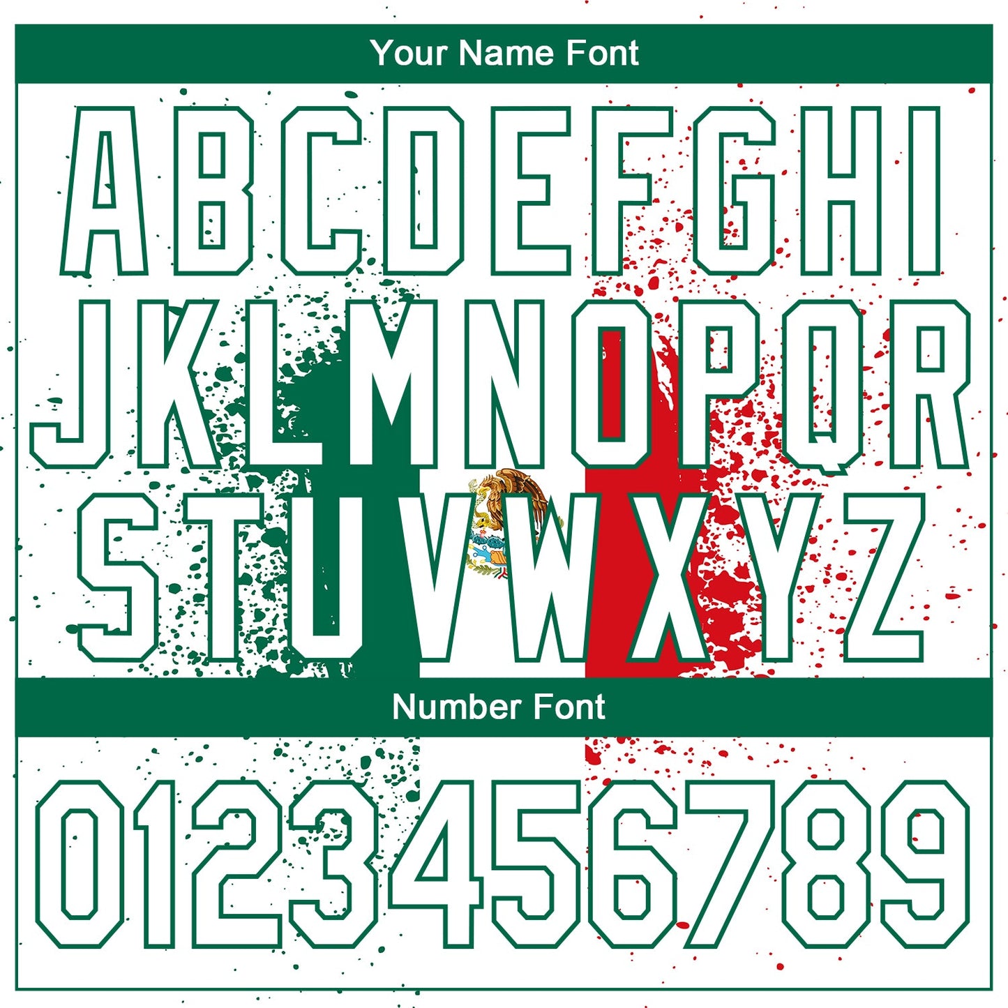 Custom White Kelly Green-Red 3D Mexican Flag Authentic Basketball Jersey - Sky-Custom