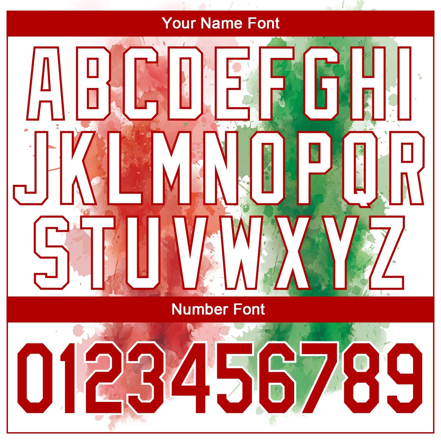 Custom Kelly Green Red-White 3D Mexico Watercolored Splashes Grunge Design Authentic Basketball Jersey - Sky-Custom