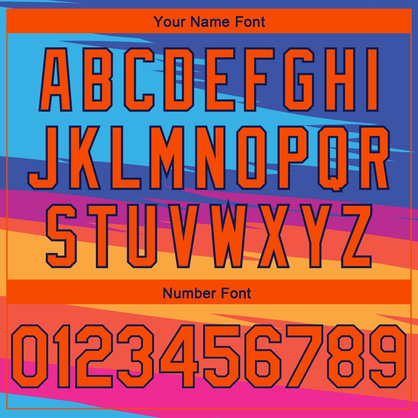 Custom Royal Orange-Navy 3D Pattern Tropical Hawaii Palm Trees Authentic Basketball Jersey - Sky-Custom