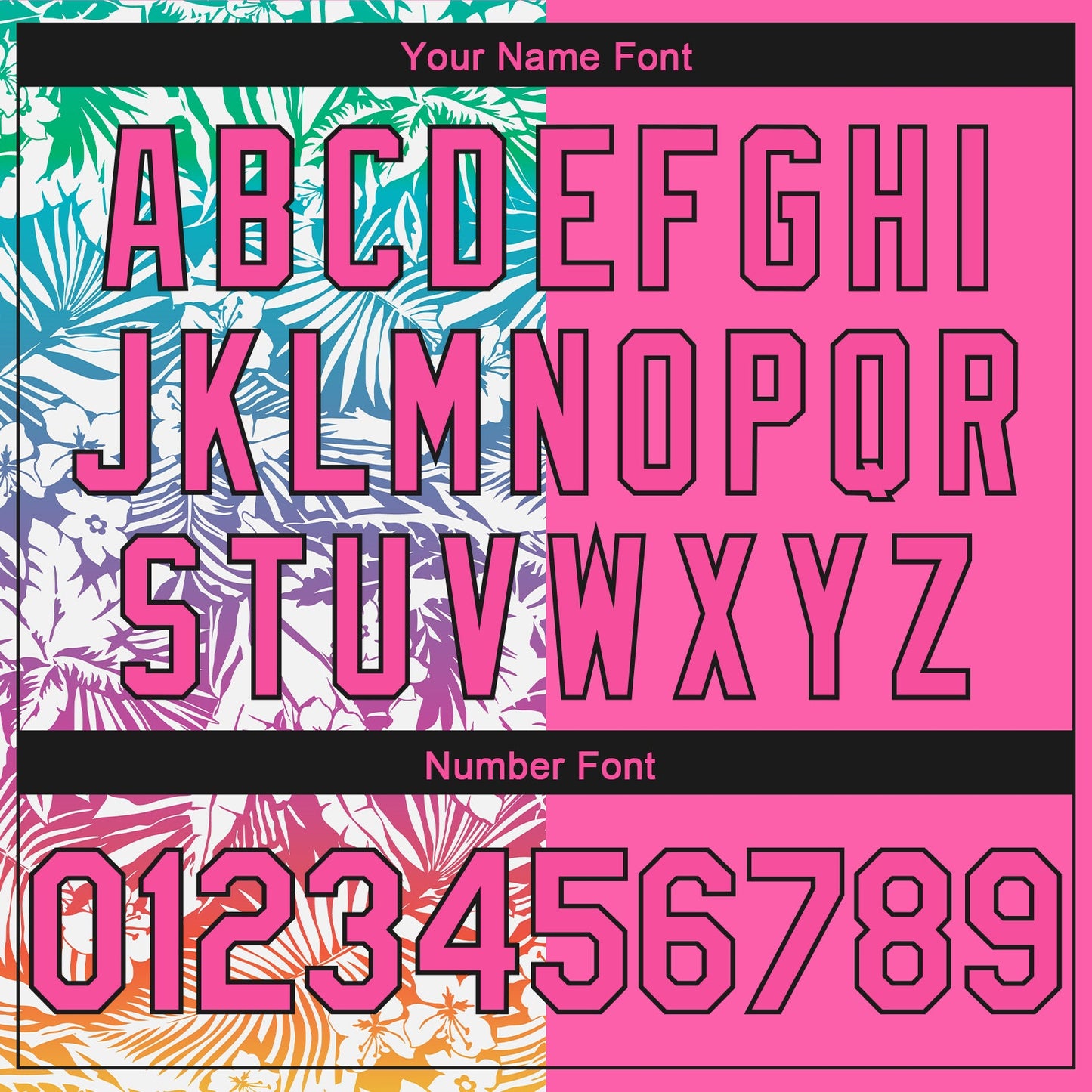 Custom Pink Black 3D PatternTropical Hawaii Palm Leaves Authentic Basketball Jersey - Sky-Custom