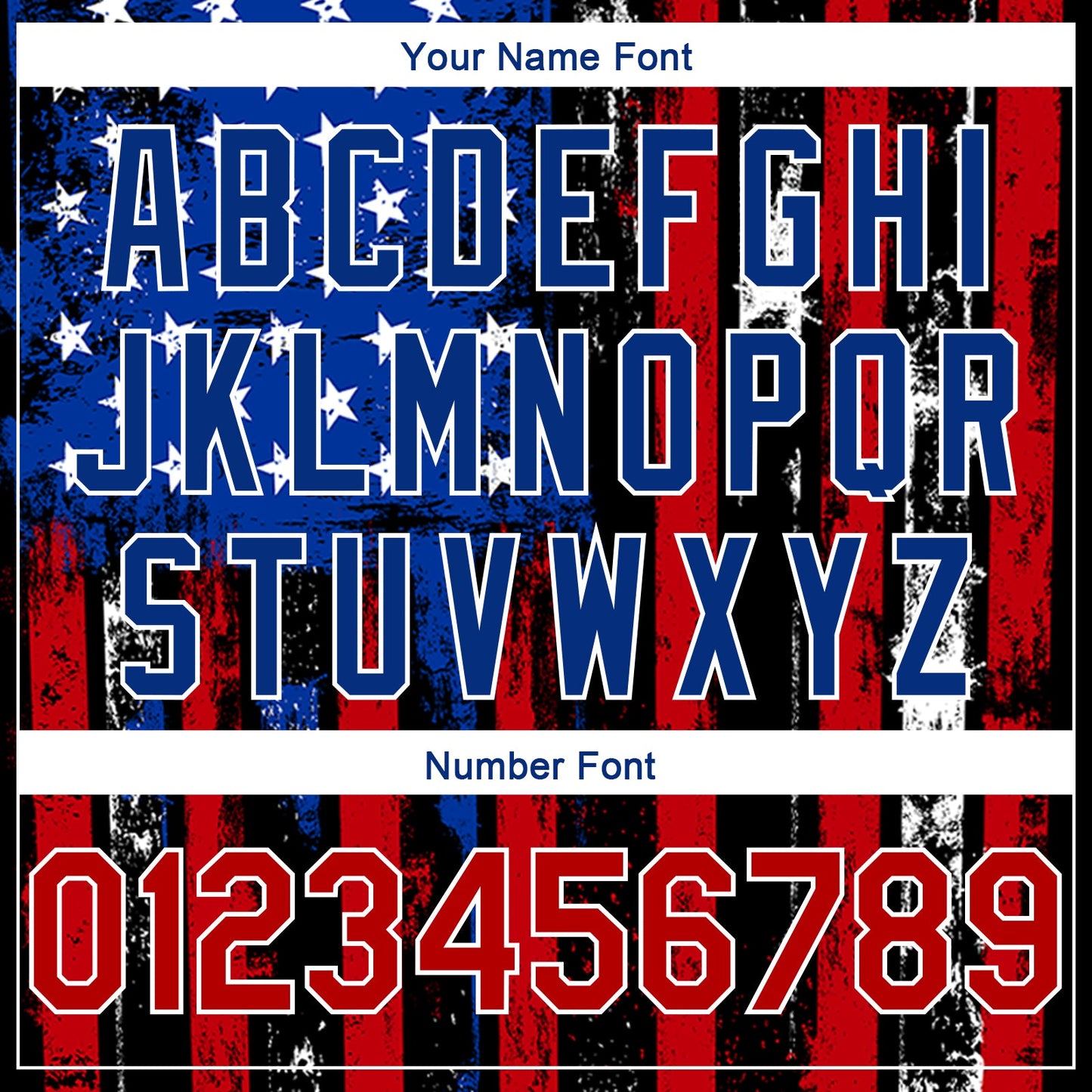 Custom Black Red-Royal 3D American Flag Fashion Authentic Basketball Jersey - Sky-Custom