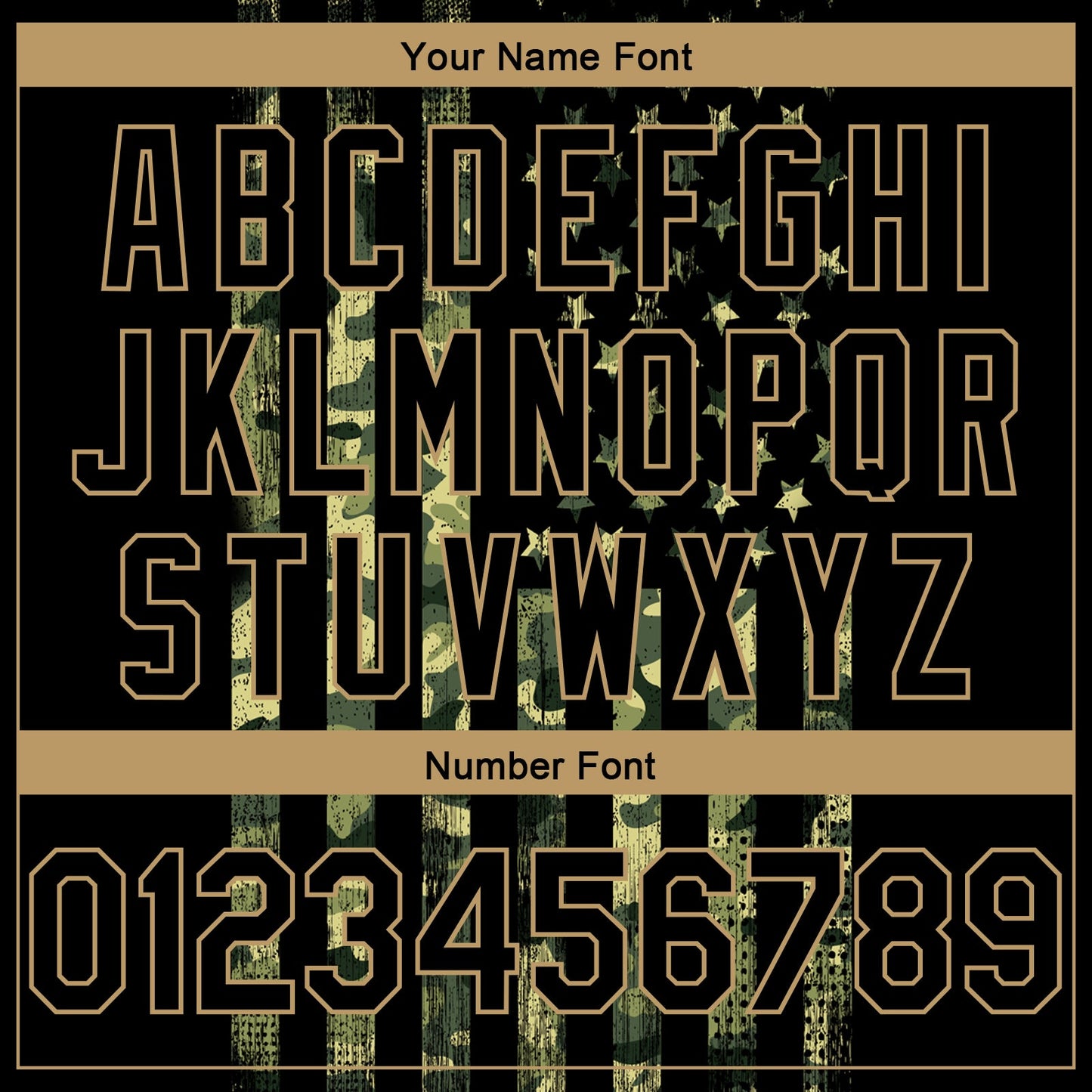 Custom Camo Black-Old Gold 3D American Flag Fashion Authentic Salute To Service Basketball Jersey - Sky-Custom