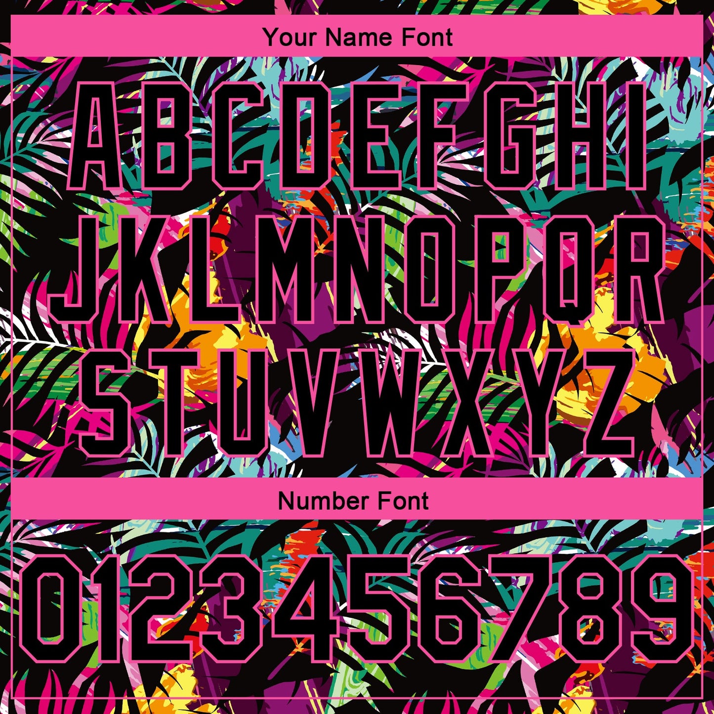 Custom Black Pink-Light Blue 3D Pattern Tropical Hawaii Palm Leaves Authentic Basketball Jersey - Sky-Custom