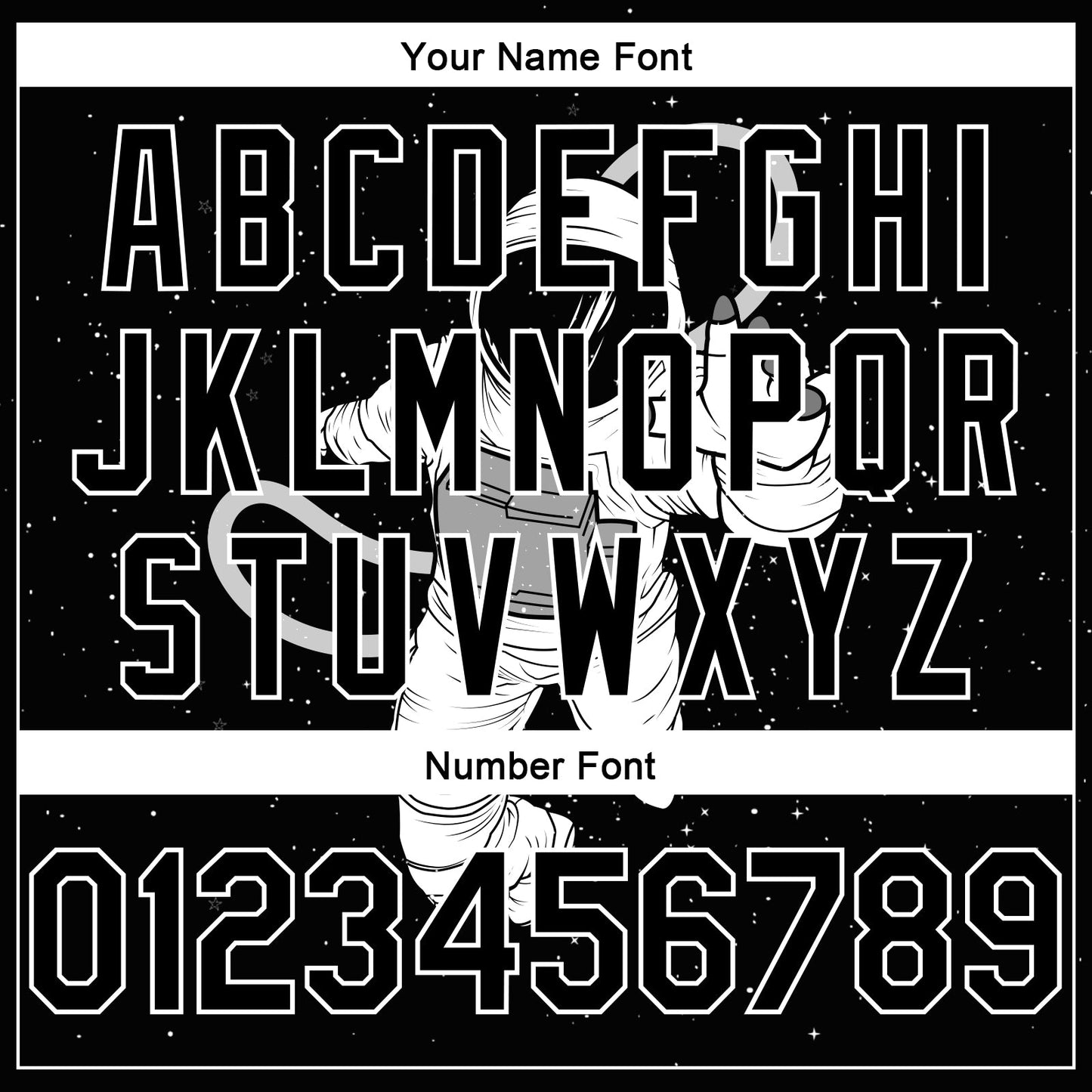 Custom Black White 3D Pattern Design Astronaut Authentic Basketball Jersey - Sky-Custom
